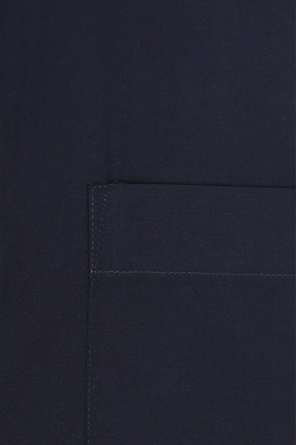 Navy Blue Plain Formal Autograph Shirt - Image 4