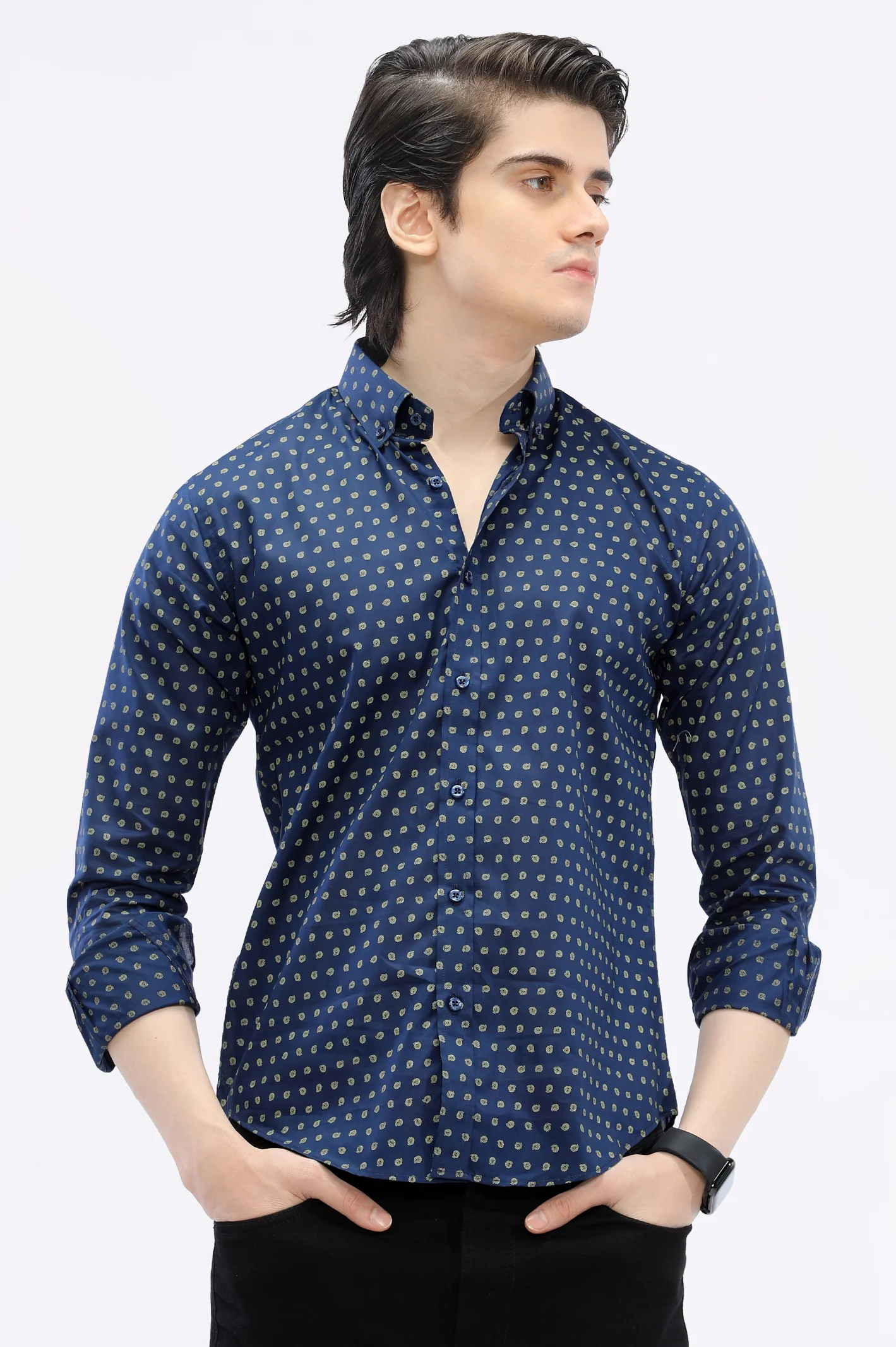Multicolor Printed Casual Milano Shirt