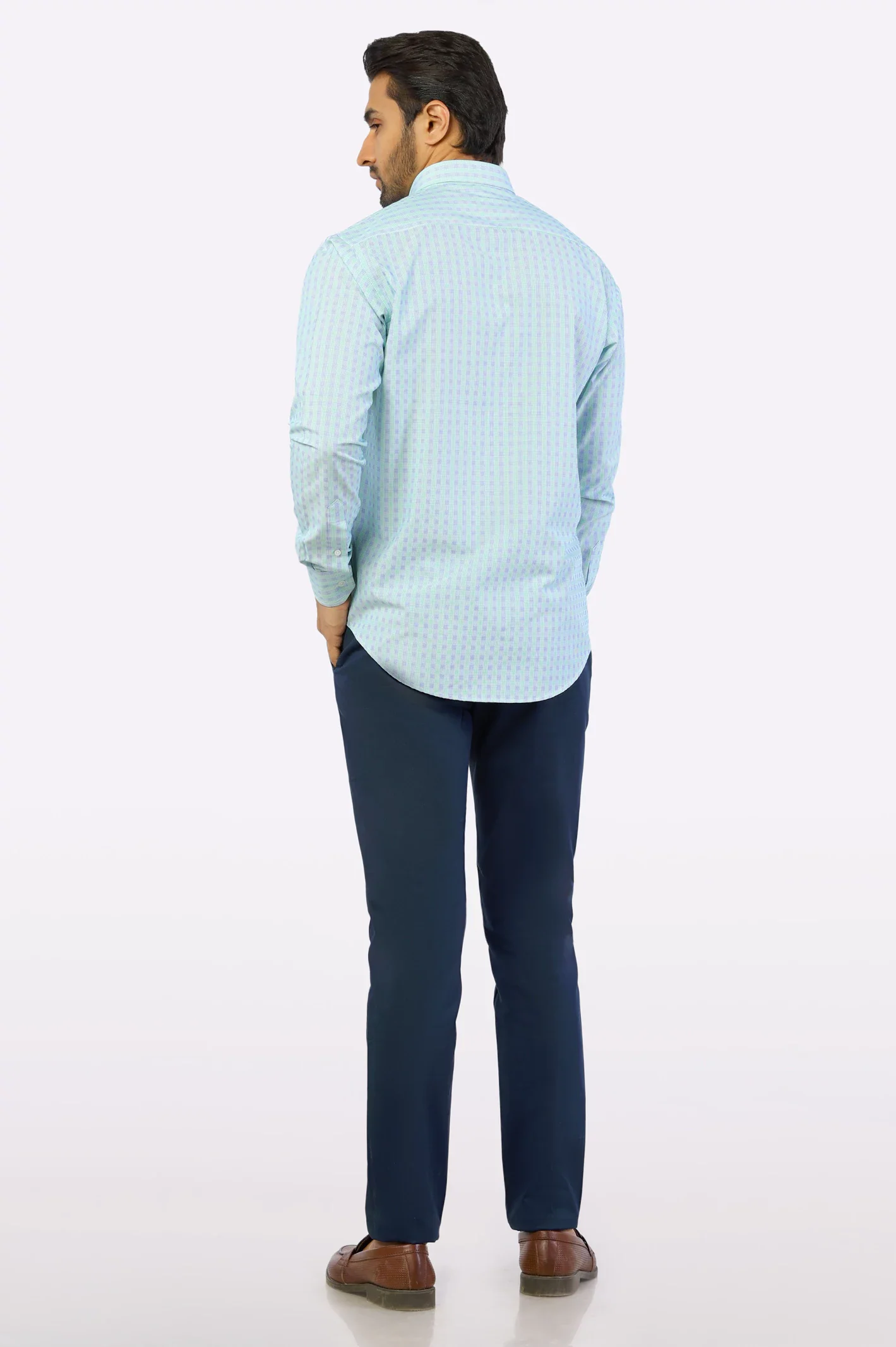 Green Glen Plaid Check Casual Shirt - Image 3