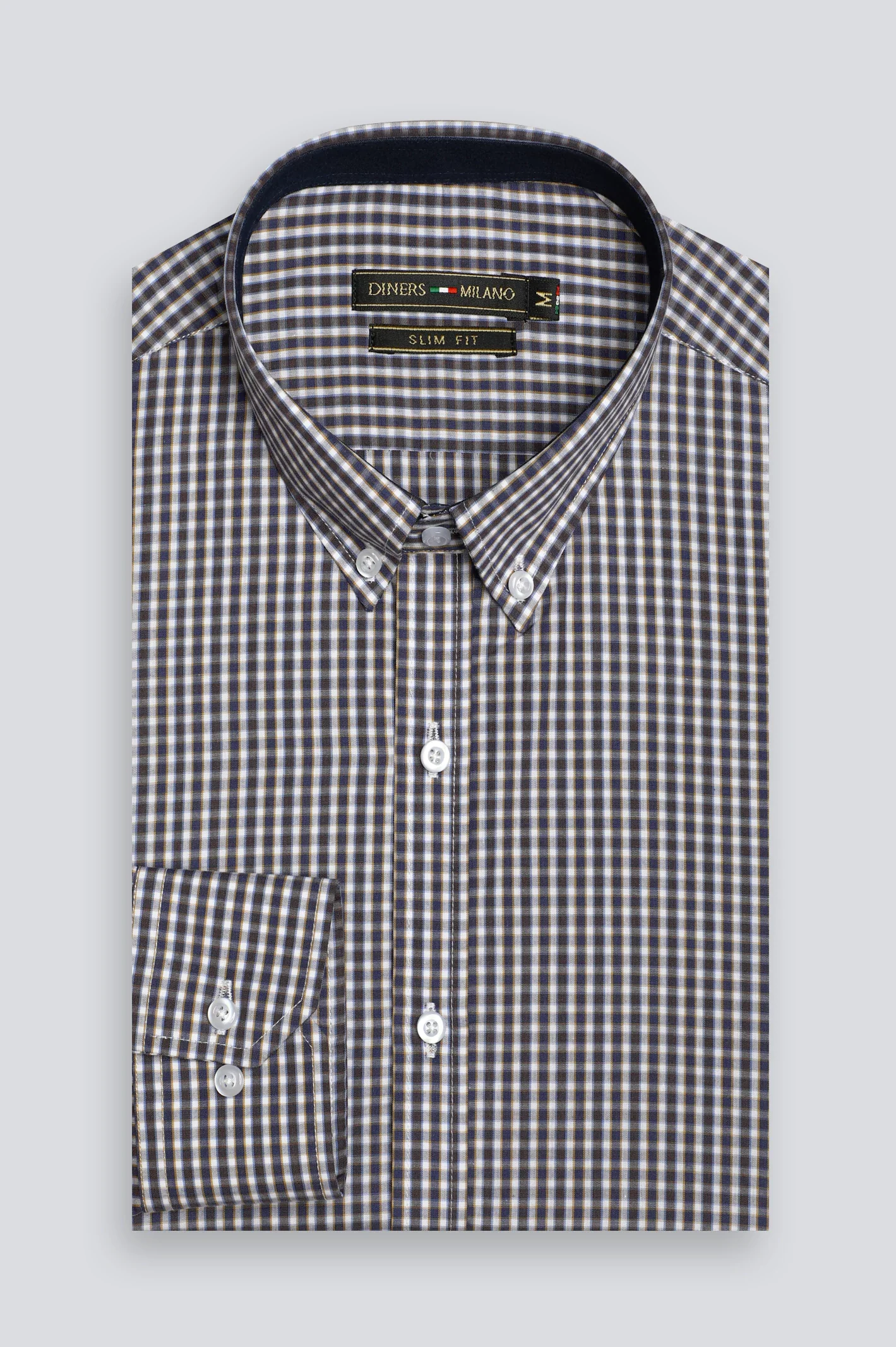 Multicolor Mini-Check Casual Shirt