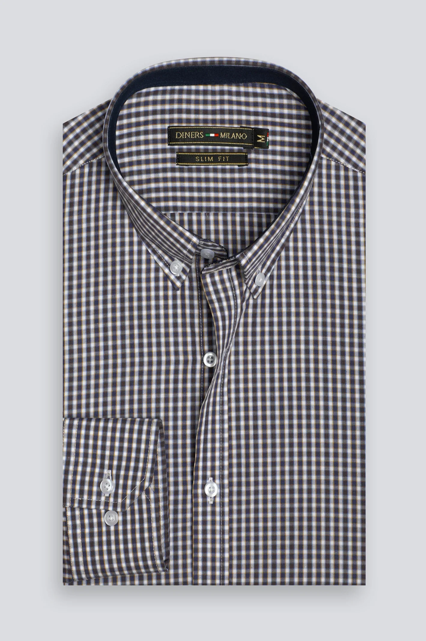 Multicolor Mini-Check Casual Shirt - Image 4