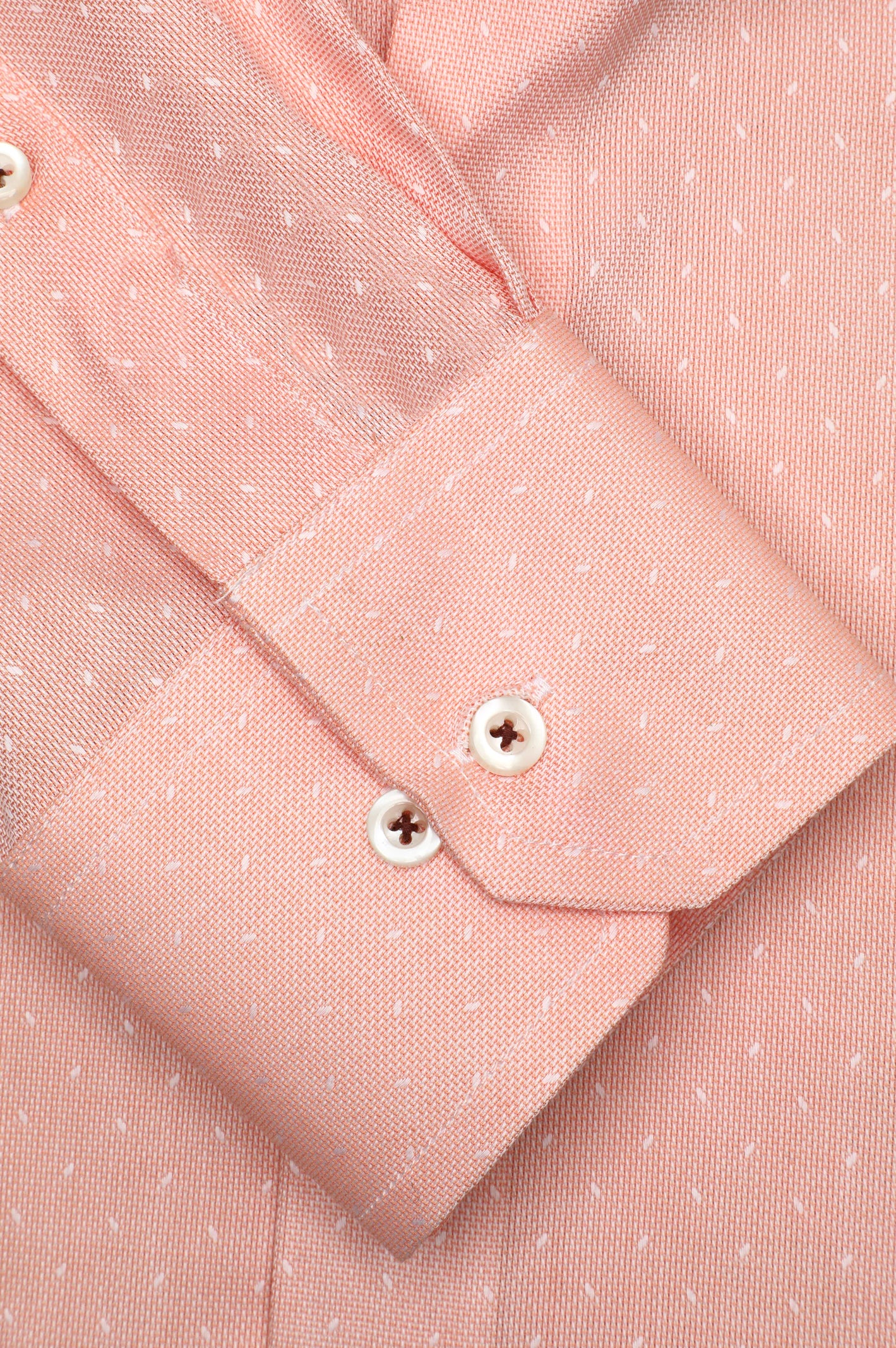 Peach Textured Casual Shirt - Image 3