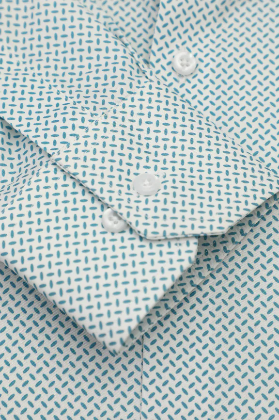 Aqua Printed Casual Shirt - Image 3