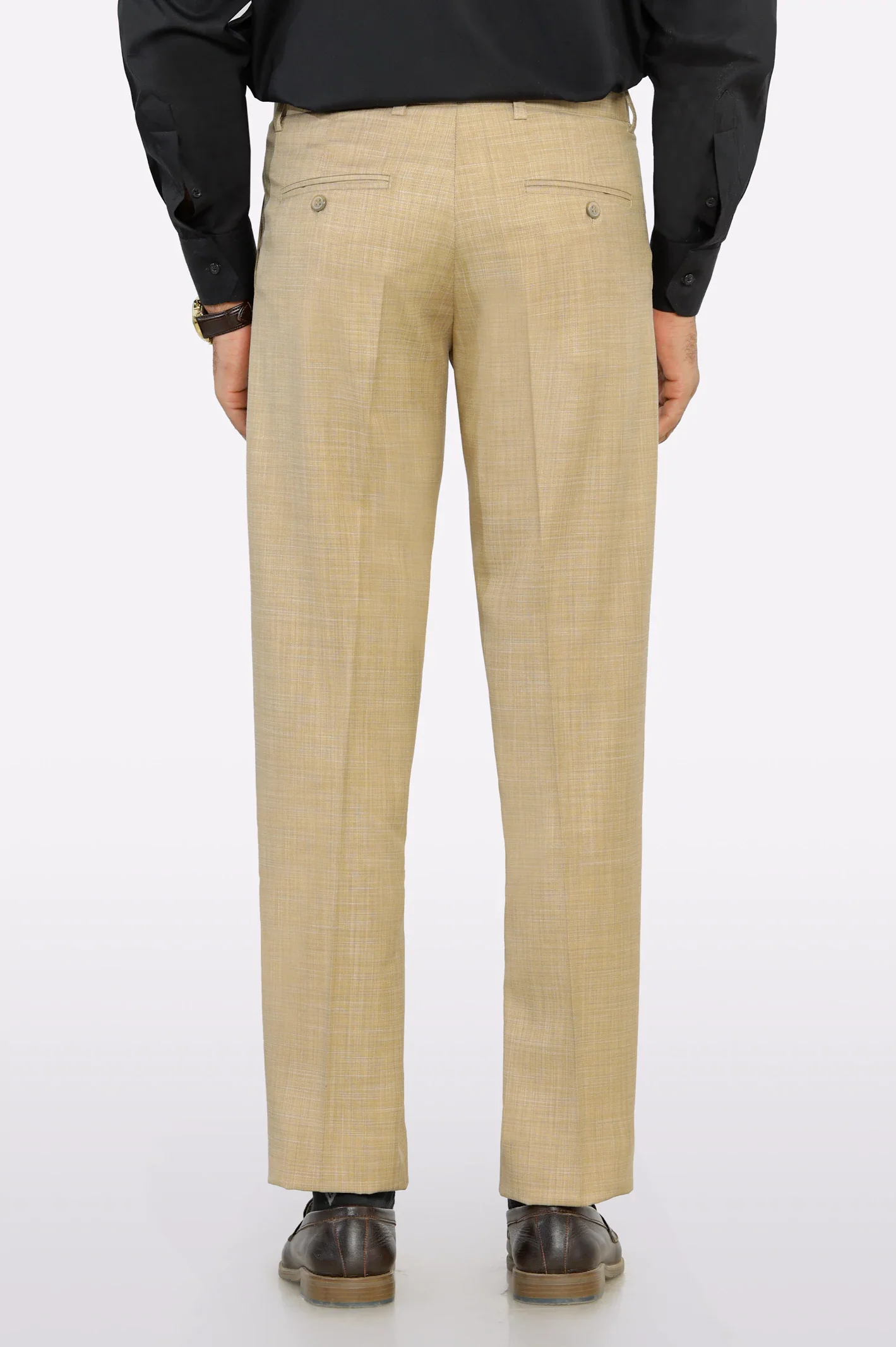 Fawn Smart Fit Formal Trouser - Image 3