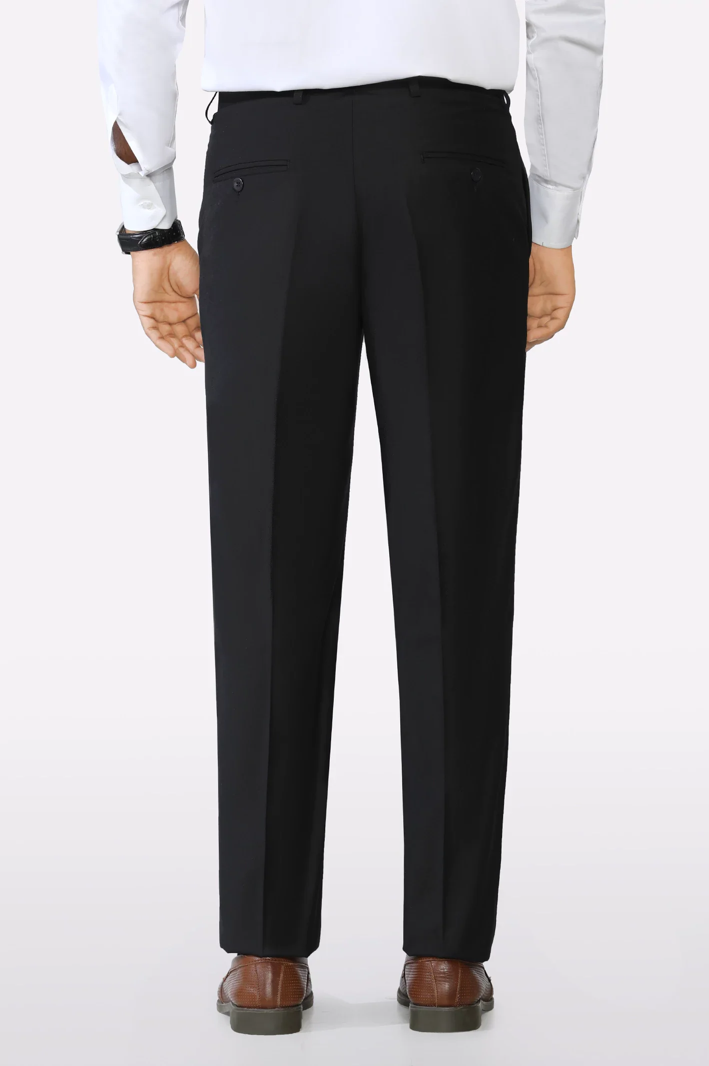 Black Slim Fit Formal Trouser - Image 3