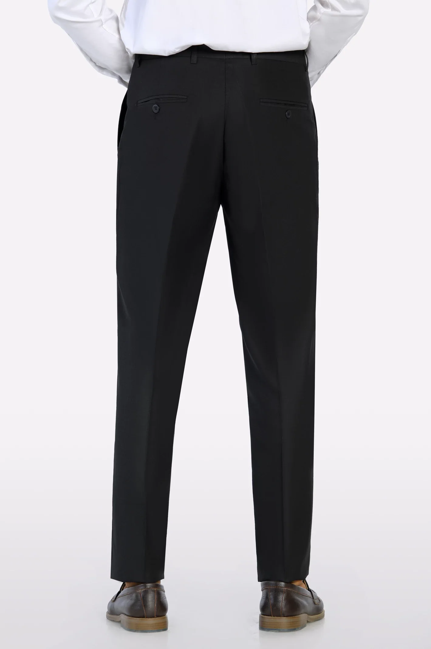 Black Regular Fit Formal Trouser - Image 3