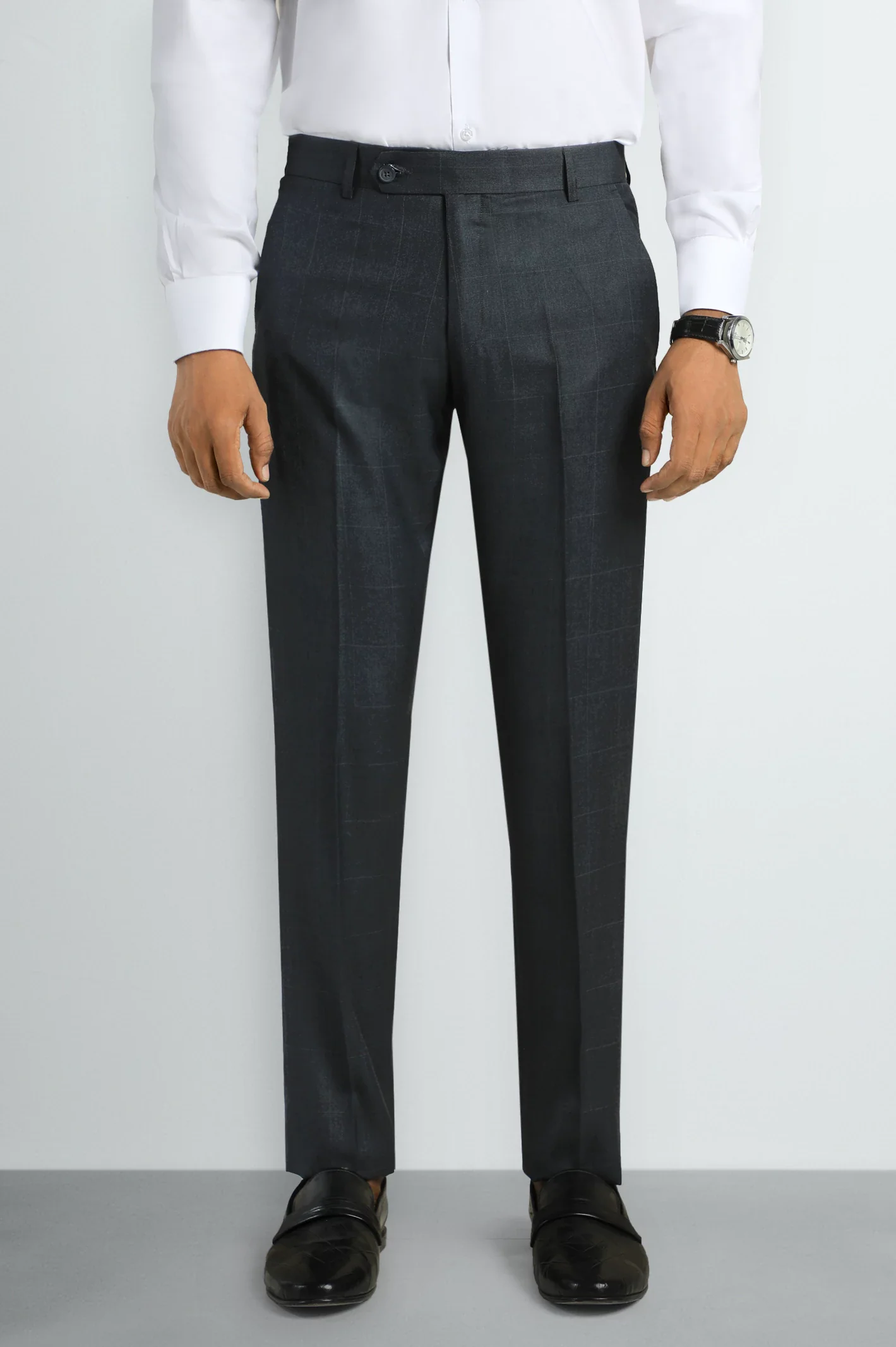 Dark Grey Slim Fit Formal Trouser