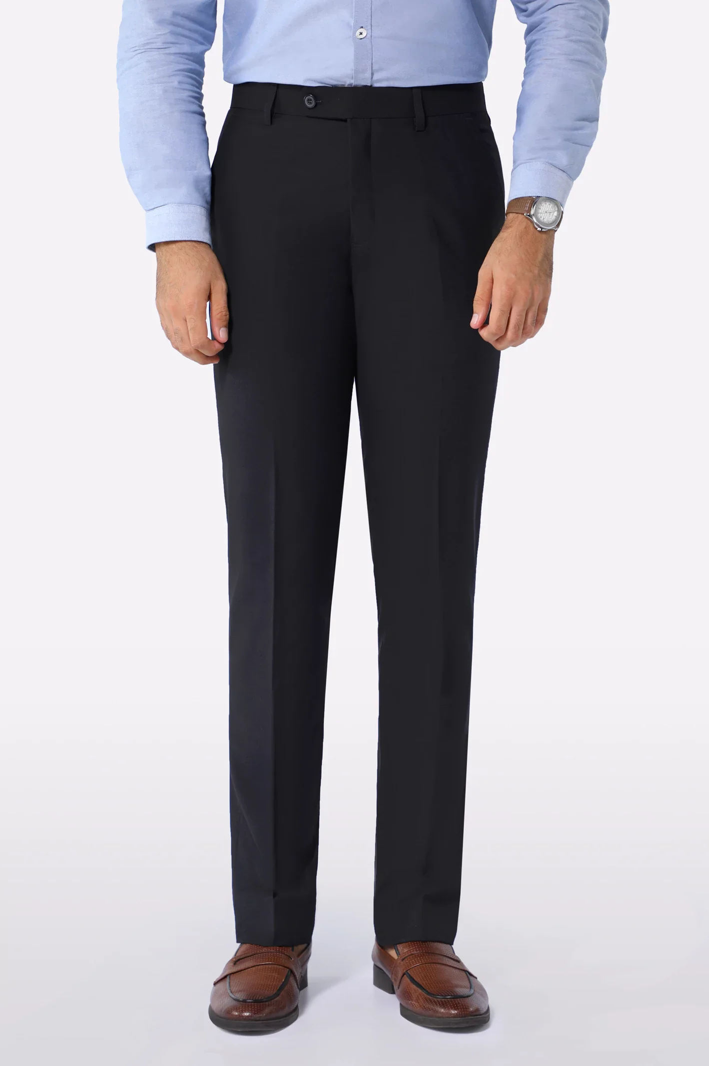Black Regular Fit Formal Trouser