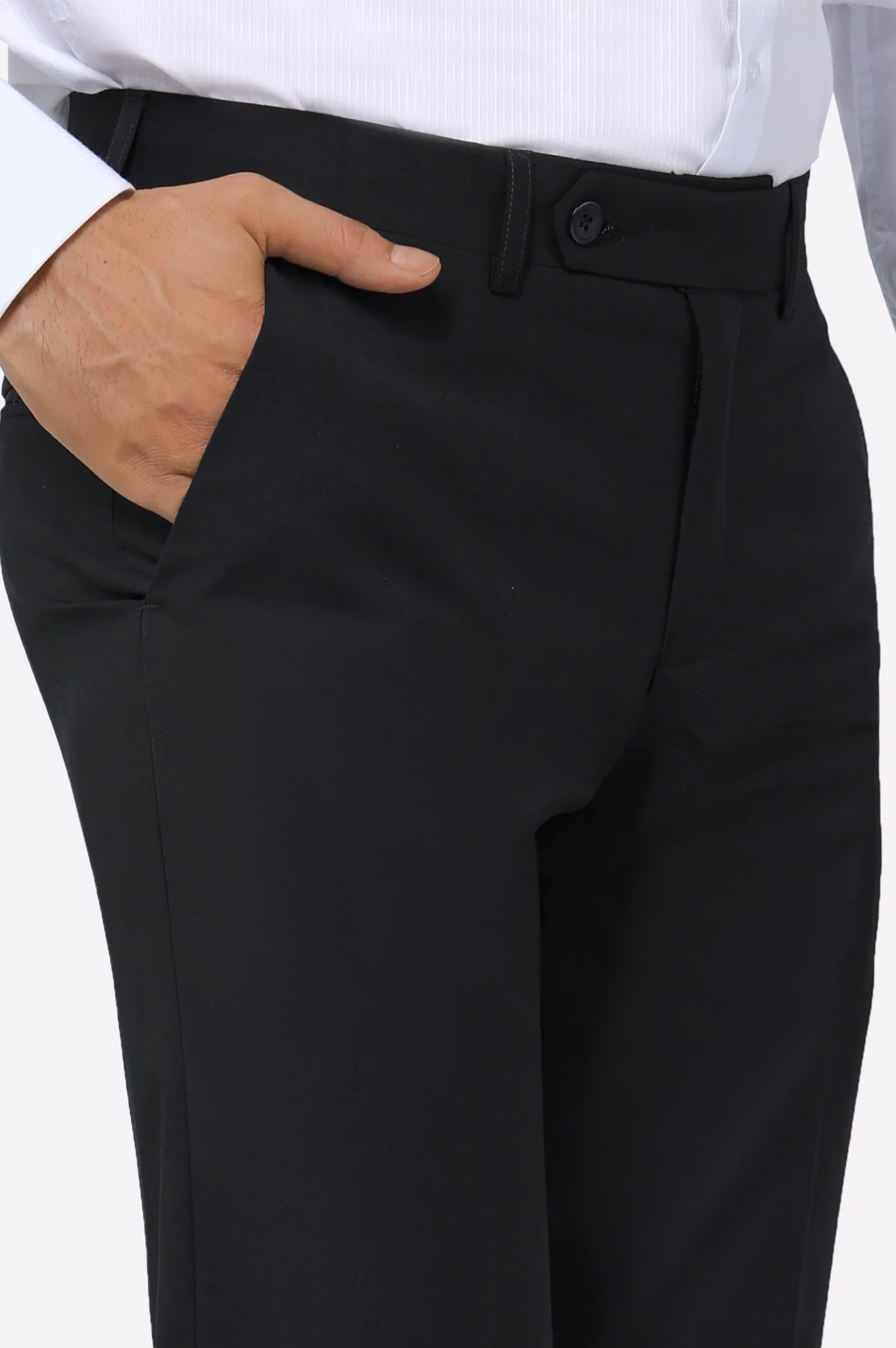 Black Smart Fit Formal Trouser - Image 2