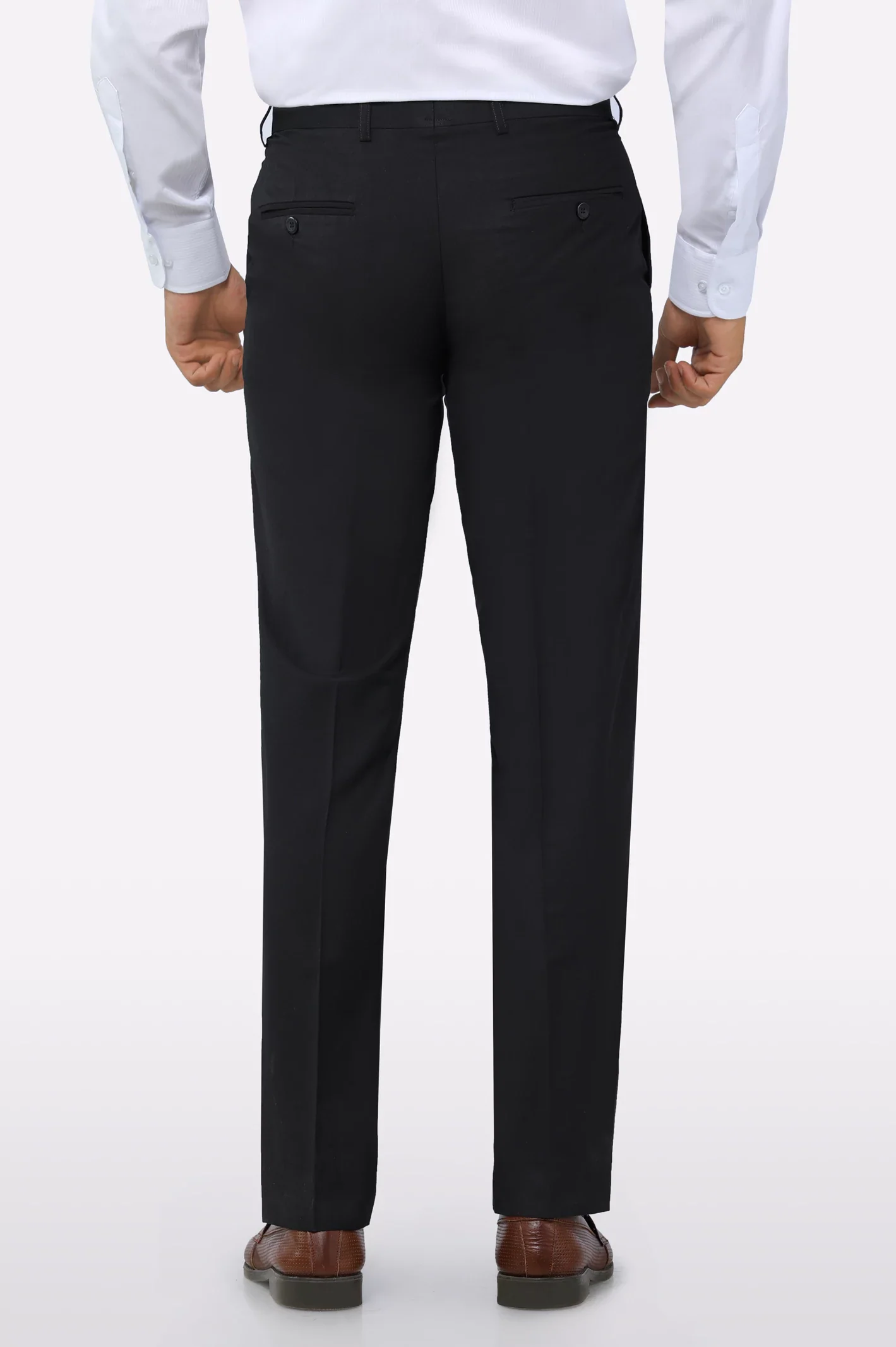 Black Smart Fit Formal Trouser - Image 3
