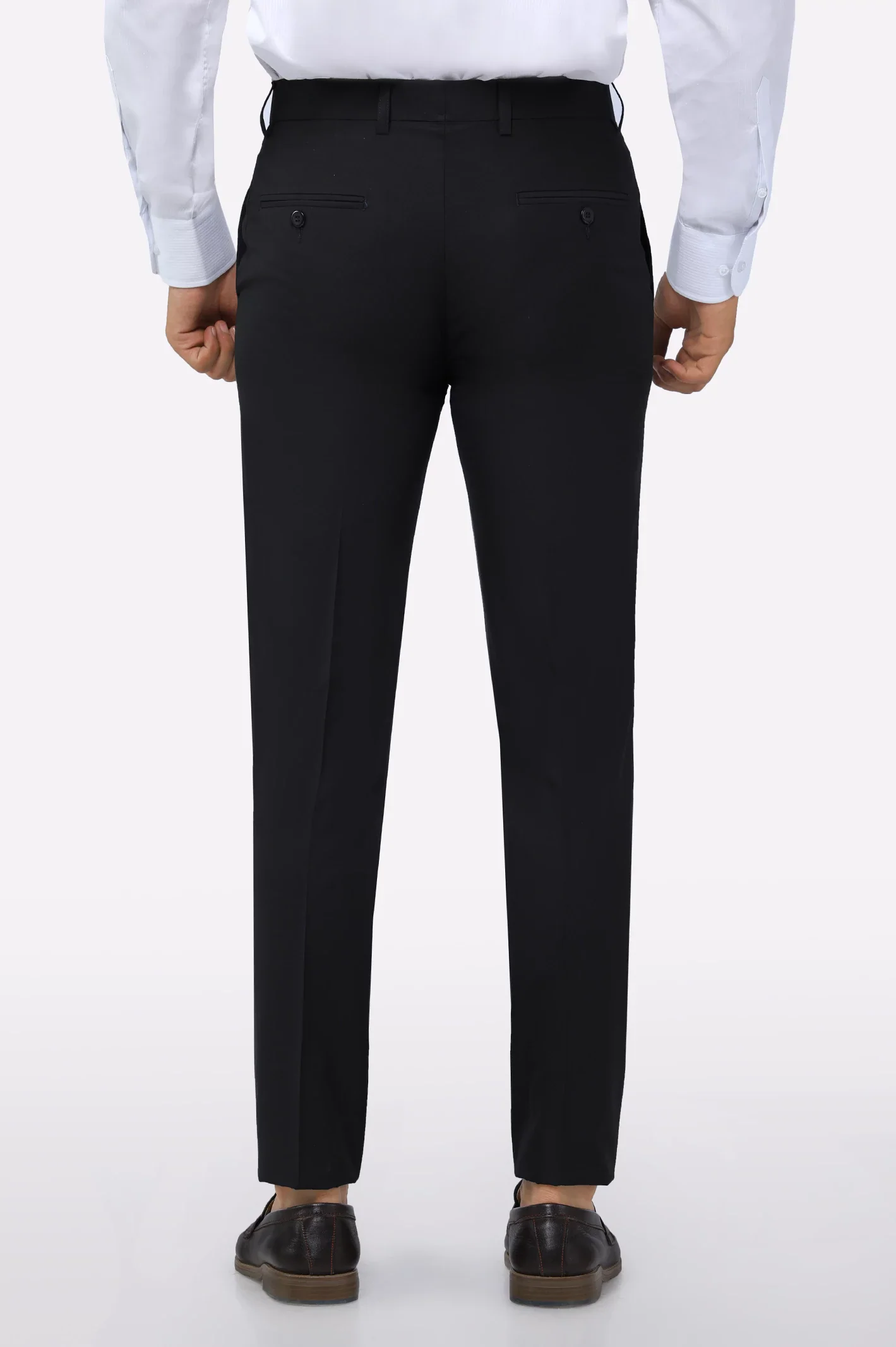 Black Slim Fit Formal Trouser - Image 3
