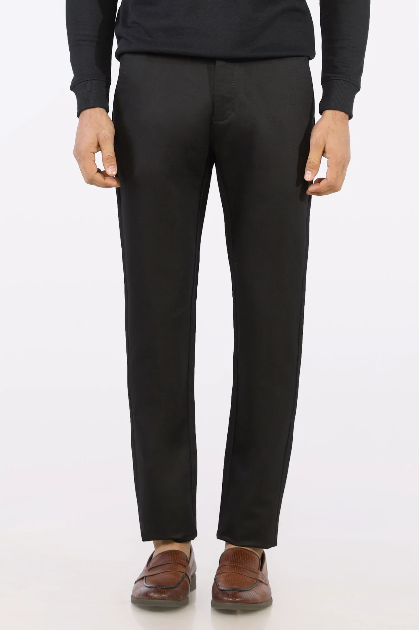 Black Smart Fit Cotton Chino - Image 3