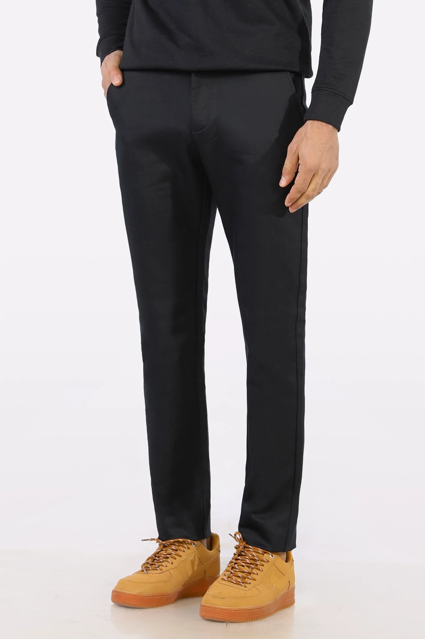 Navy Blue Smart Fit Cotton Chino - Image 3