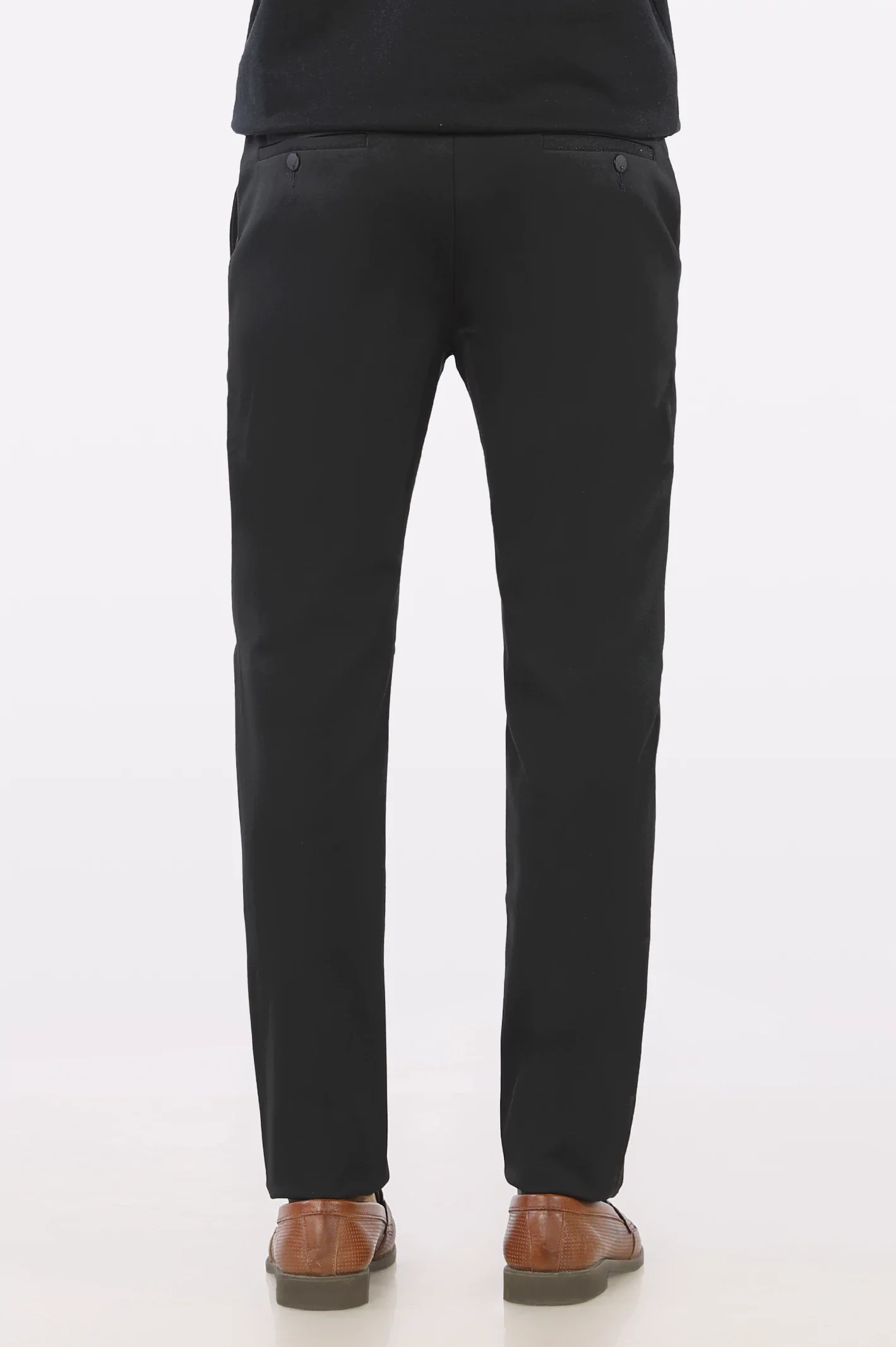 Black Smart Fit Cotton Chino - Image 4