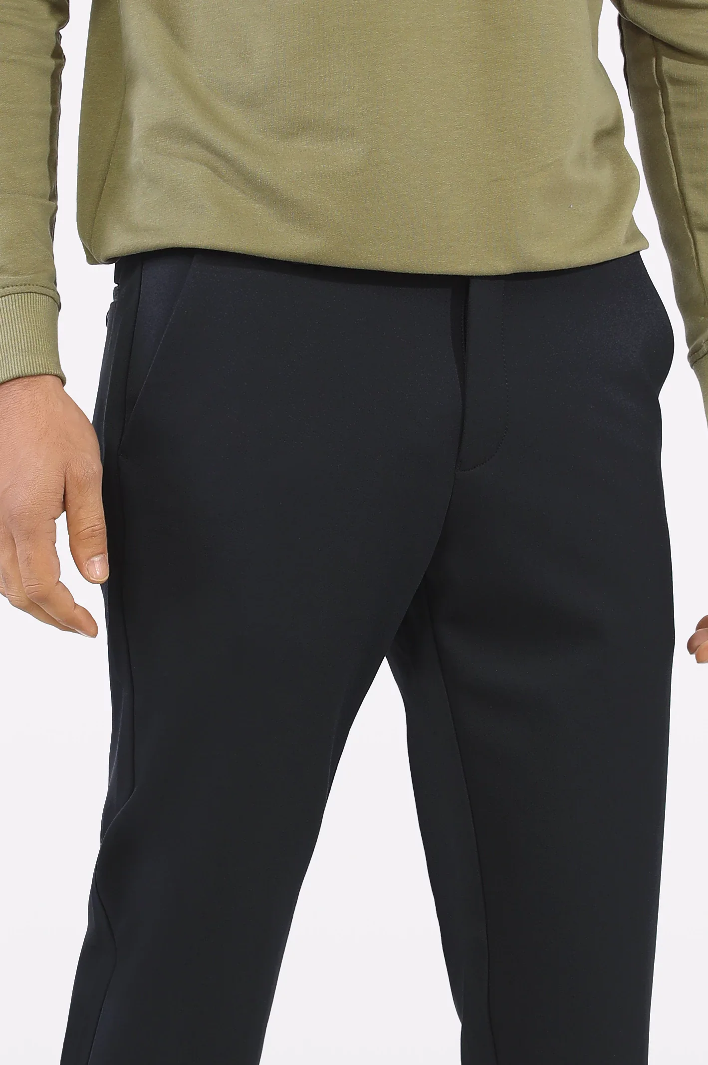 Navy Blue Smart Fit Cotton Chino - Image 2