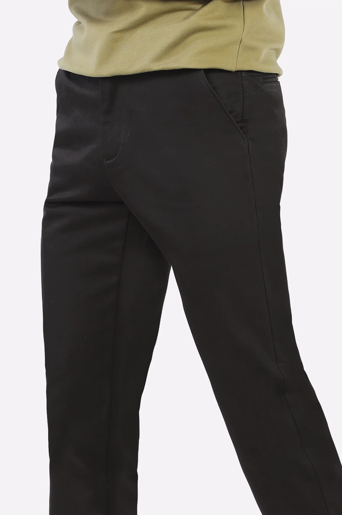 Black Smart Fit Cotton Chino - Image 2