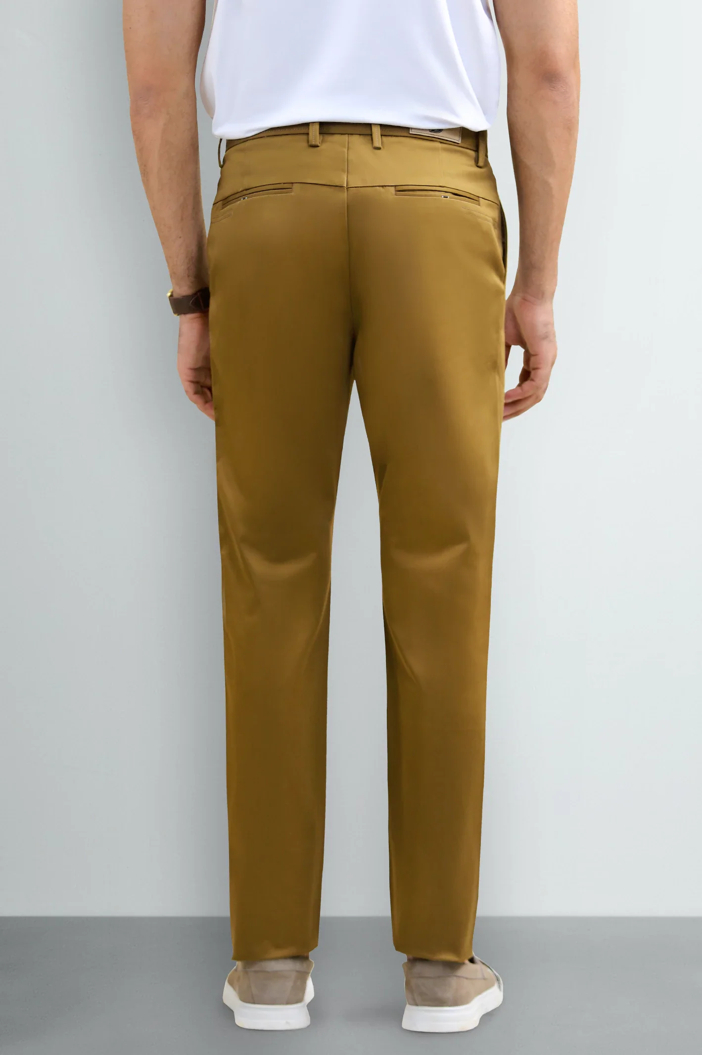 Brown Smart Fit Cotton Chino - Image 3