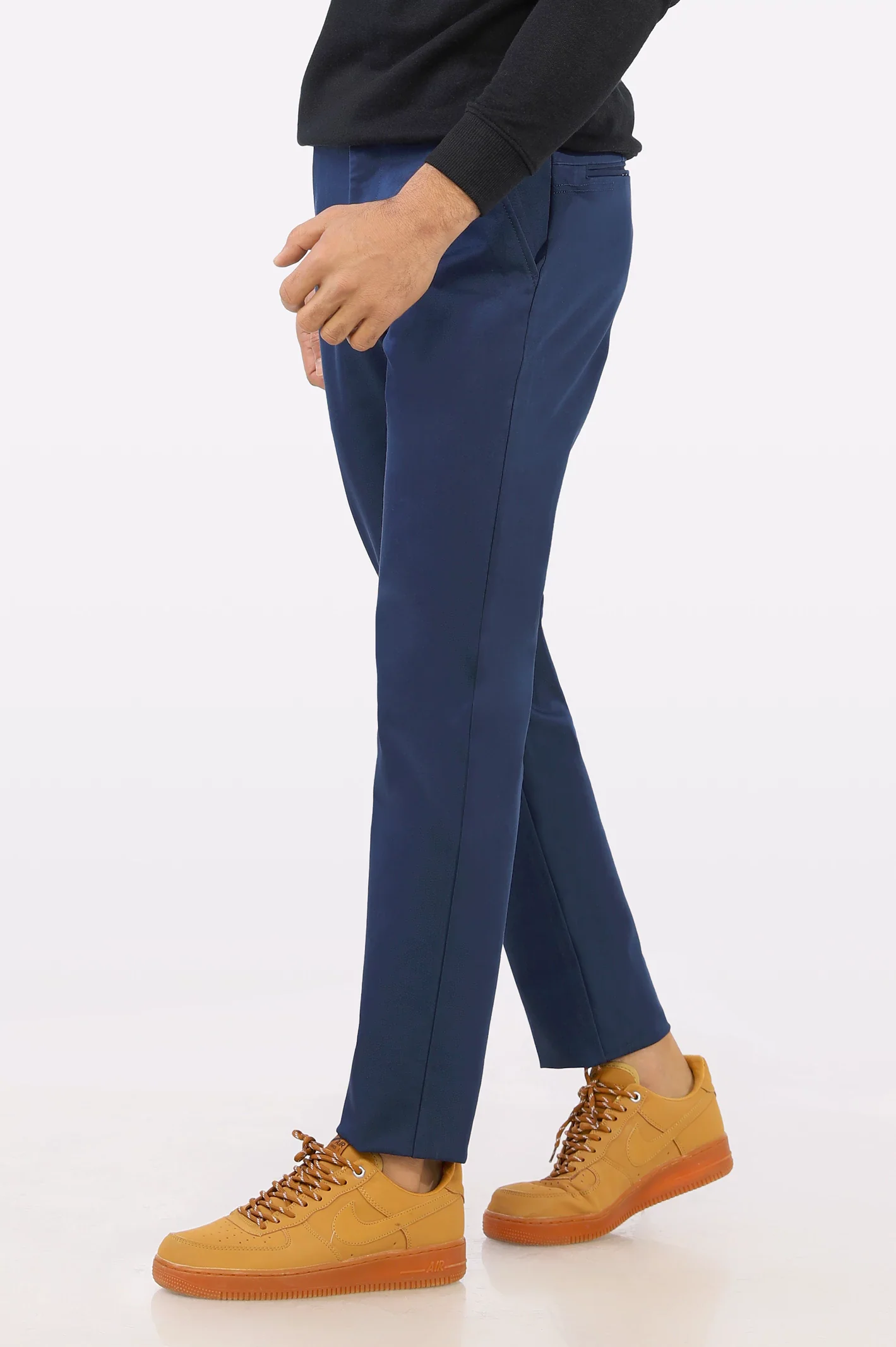 Navy Blue Smart Fit Cotton Chino - Image 4