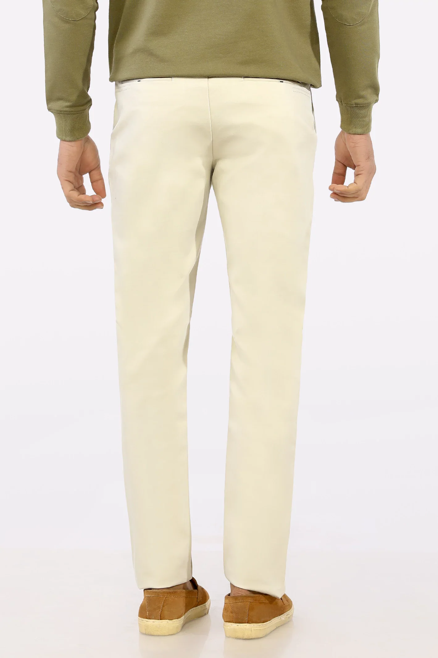 Off White Smart Fit Cotton Chino - Image 4