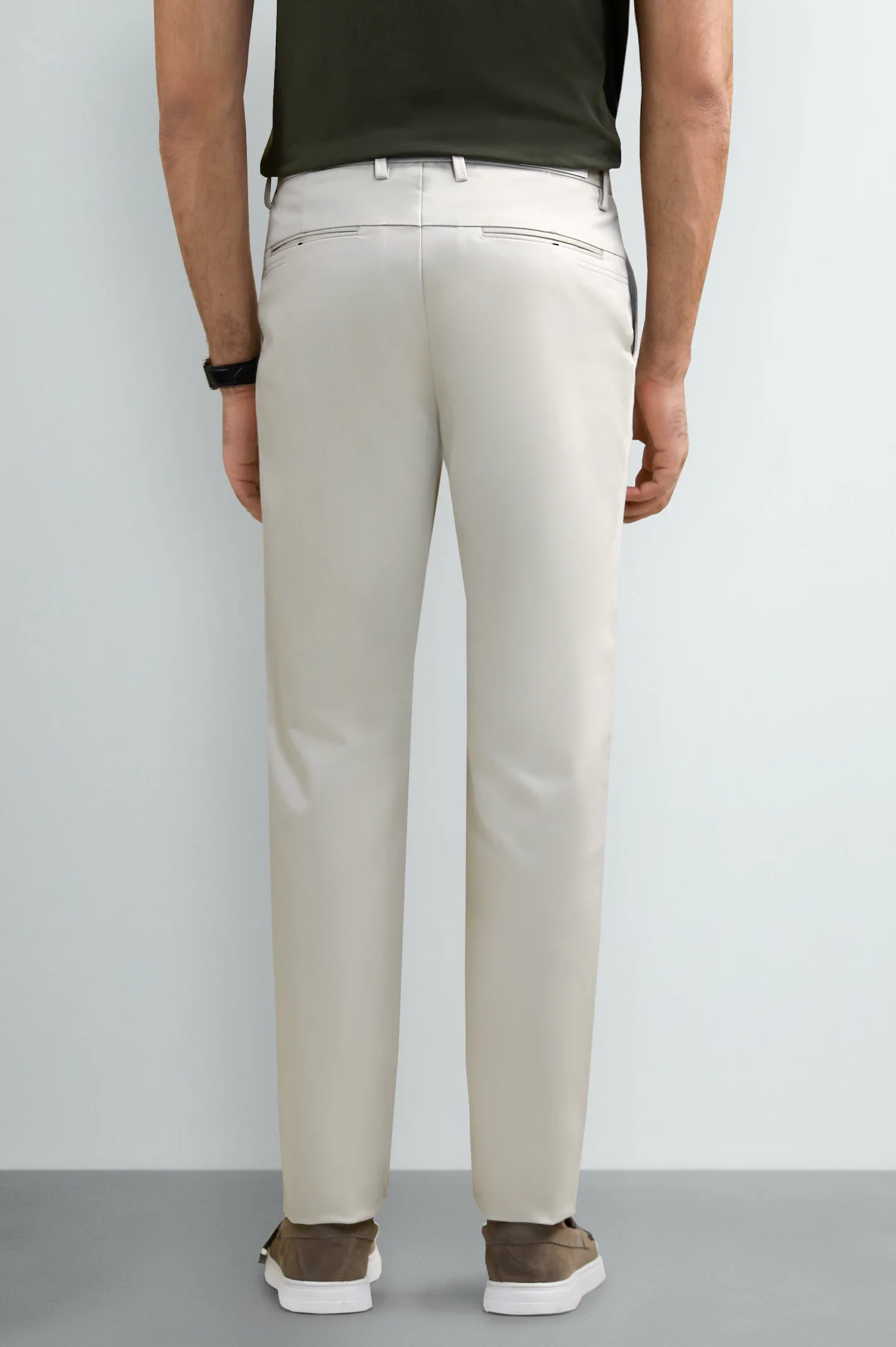 Off White Smart Fit Cotton Chino - Image 3