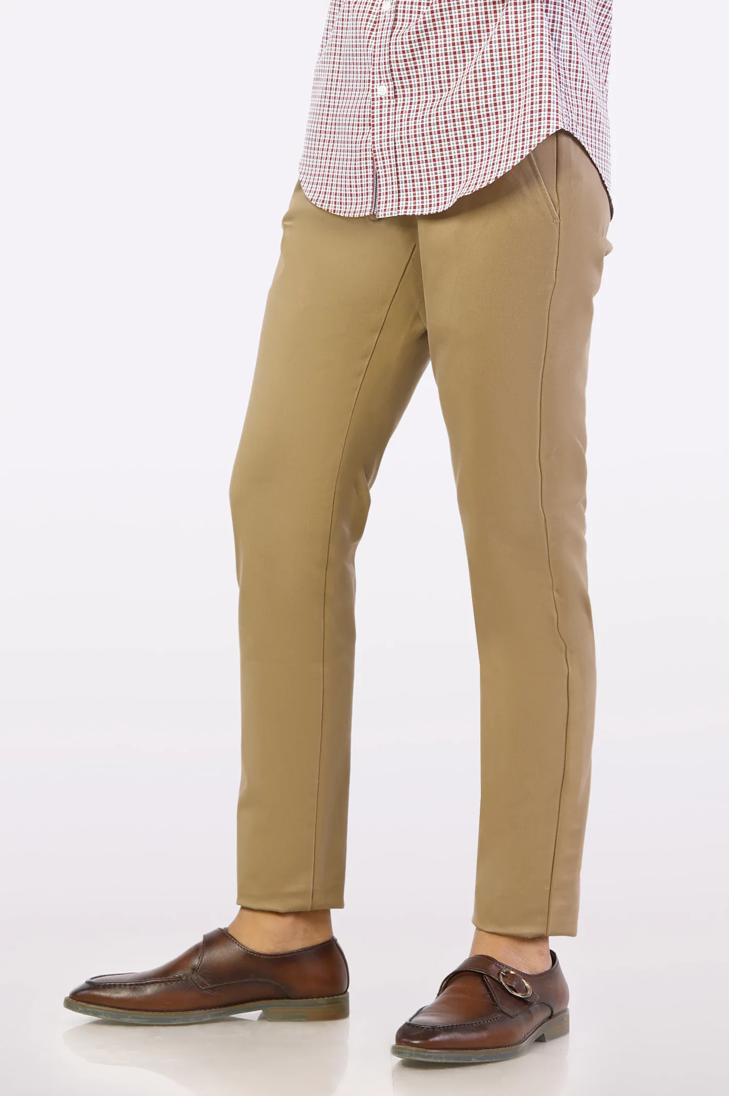 Beige Smart Fit Cotton Chino - Image 2