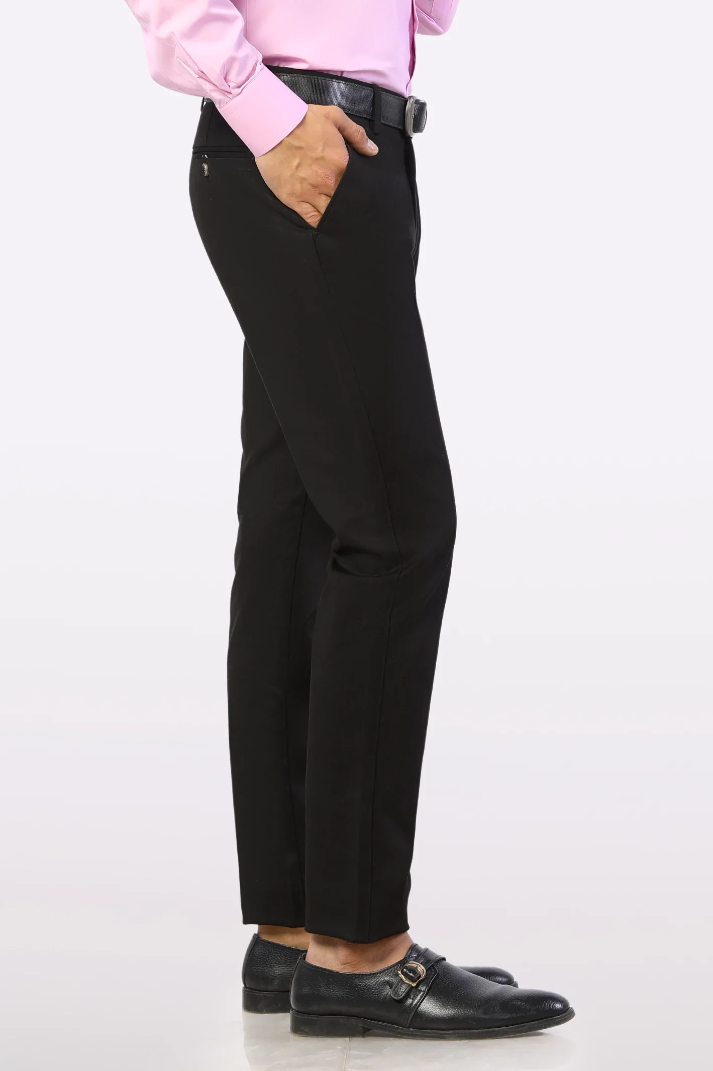 Black Smart Fit Cotton Chino - Image 2
