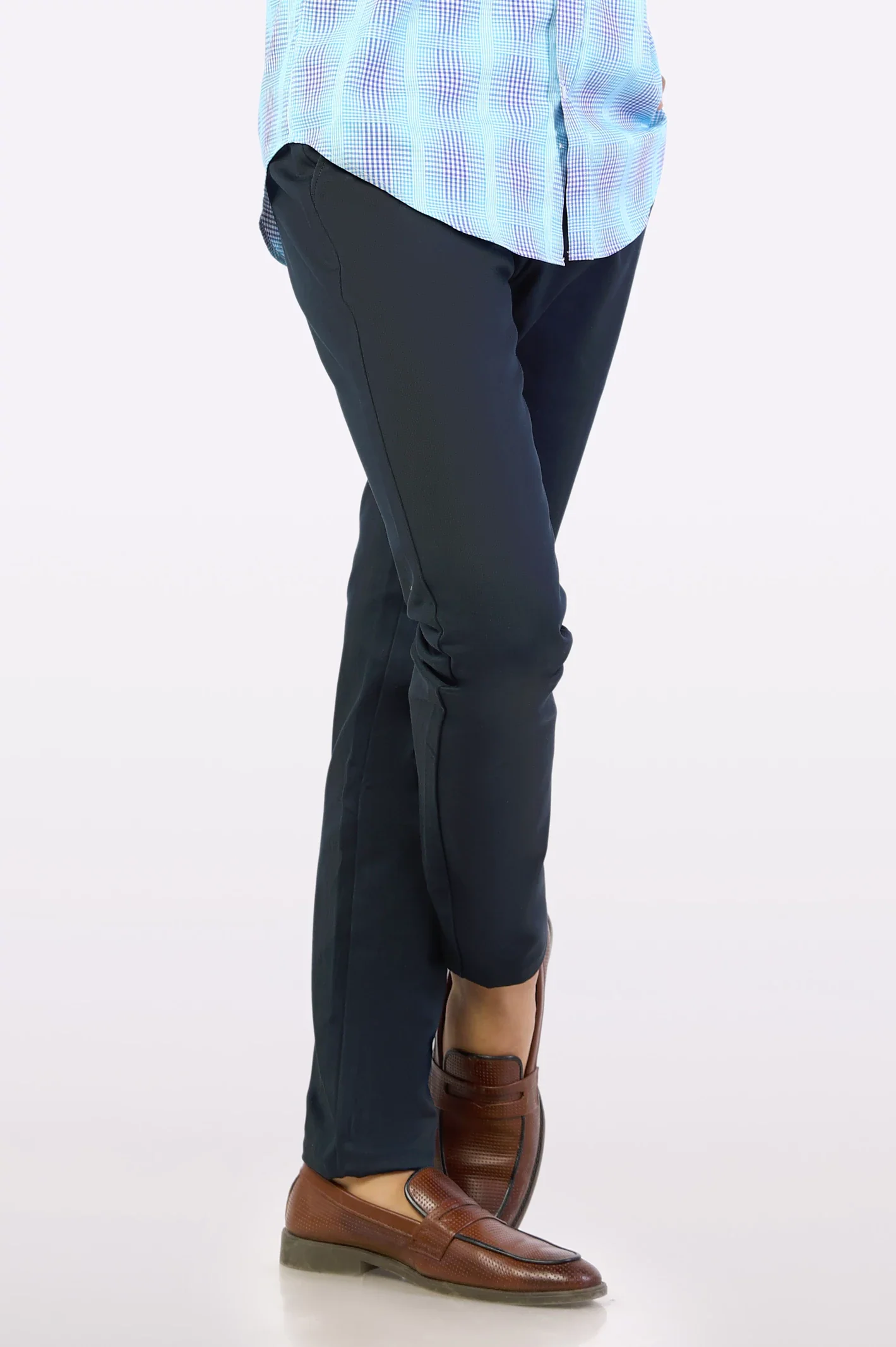 Dark Blue Smart Fit Cotton Chino - Image 2