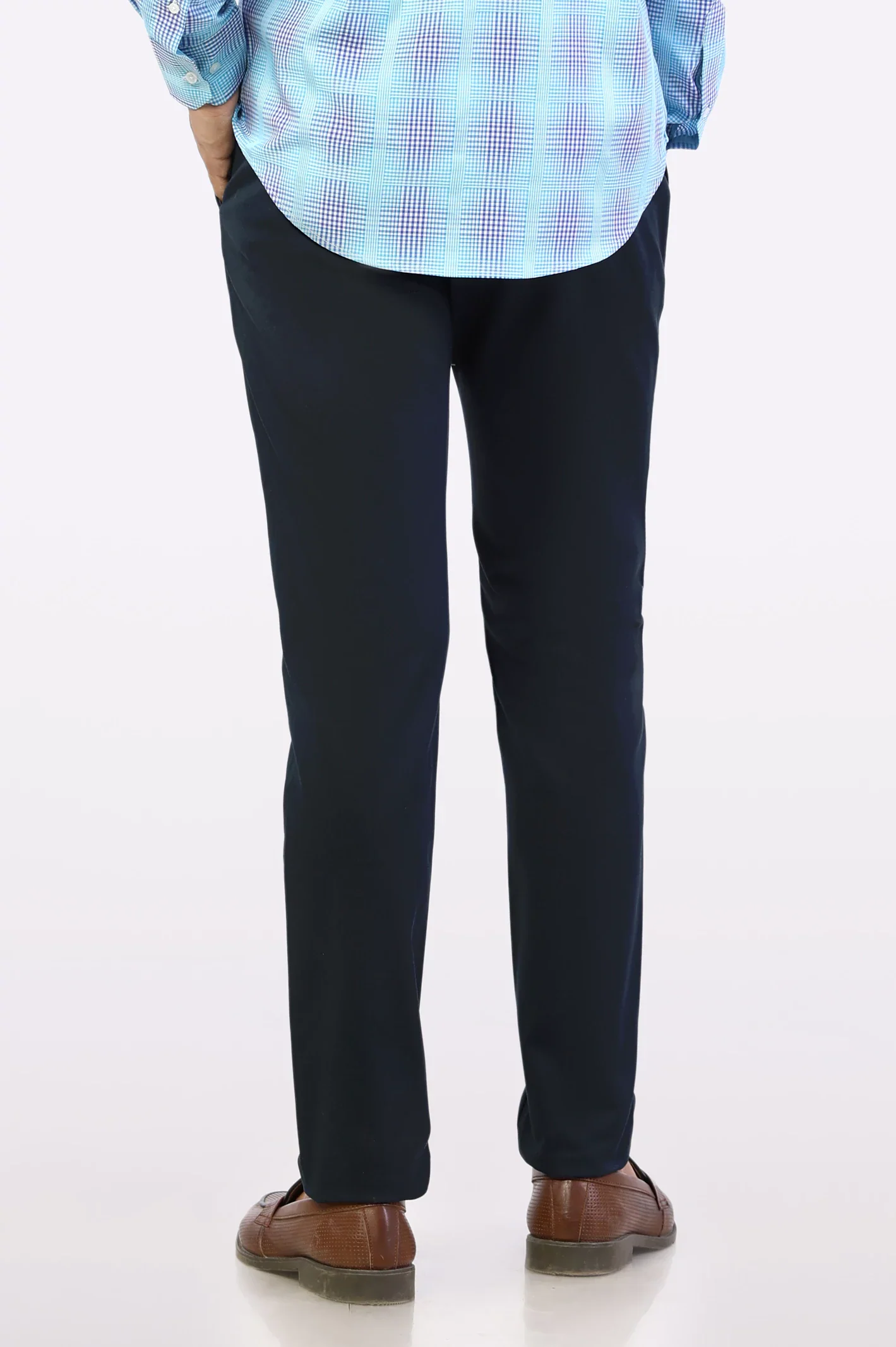 Dark Blue Smart Fit Cotton Chino - Image 3