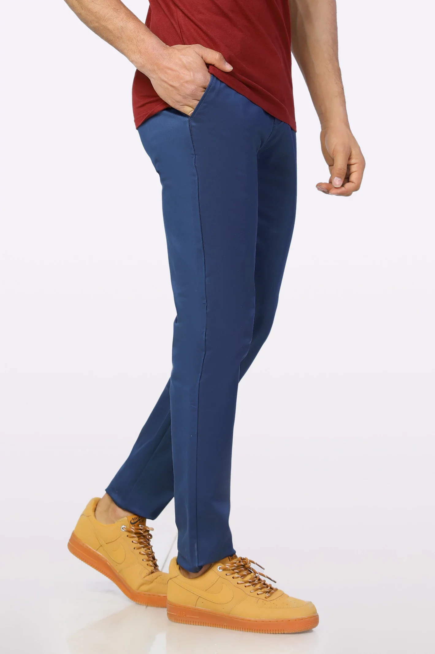 Royal Blue Smart Fit Cotton Chino - Image 2