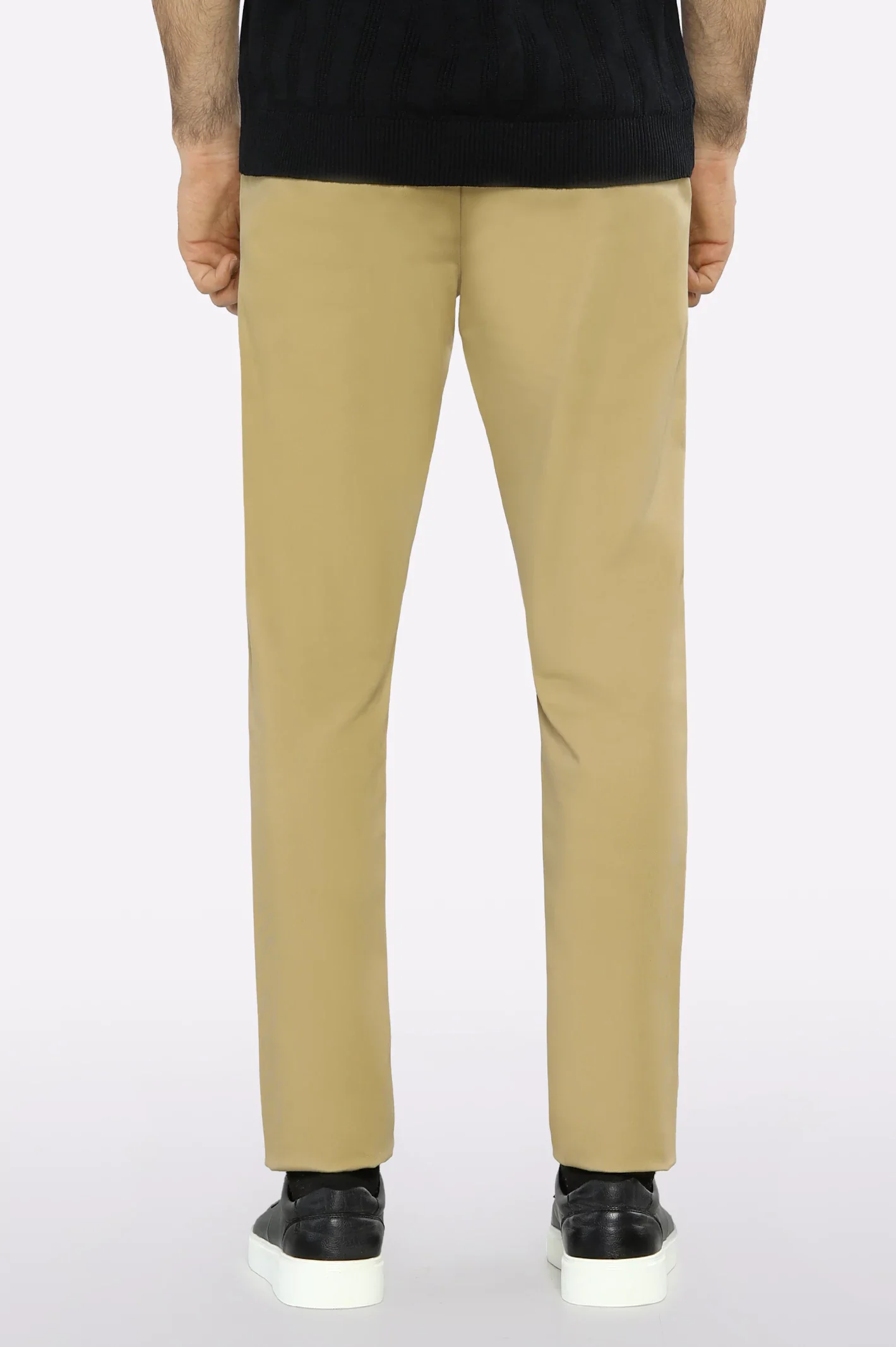Beige Smart Fit Cotton Chino - Image 3