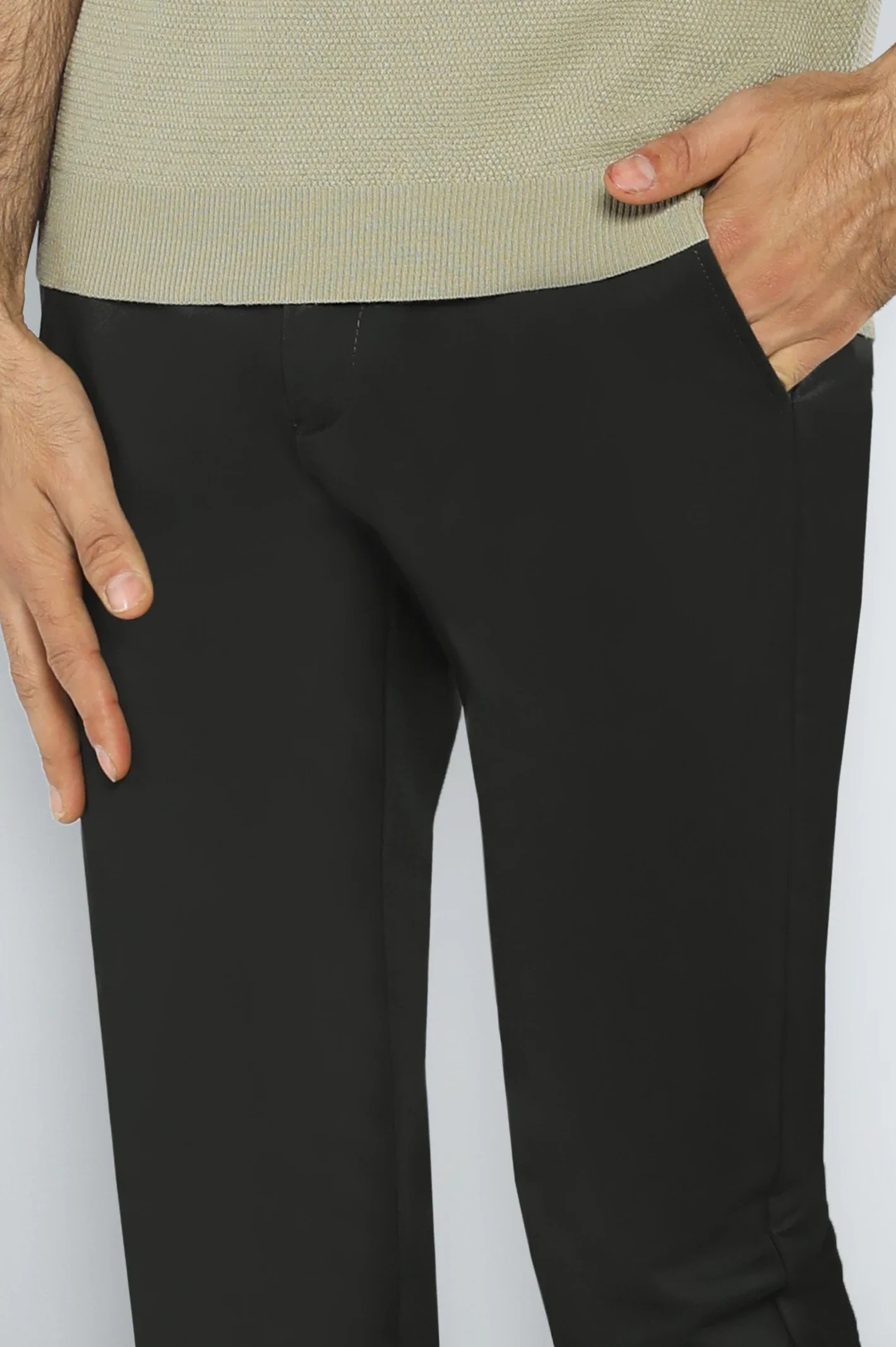 Dark Green Smart Fit Cotton Chino - Image 2