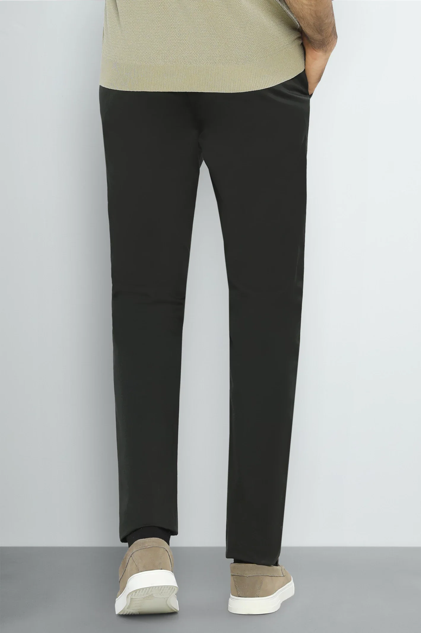 Dark Green Smart Fit Cotton Chino - Image 3