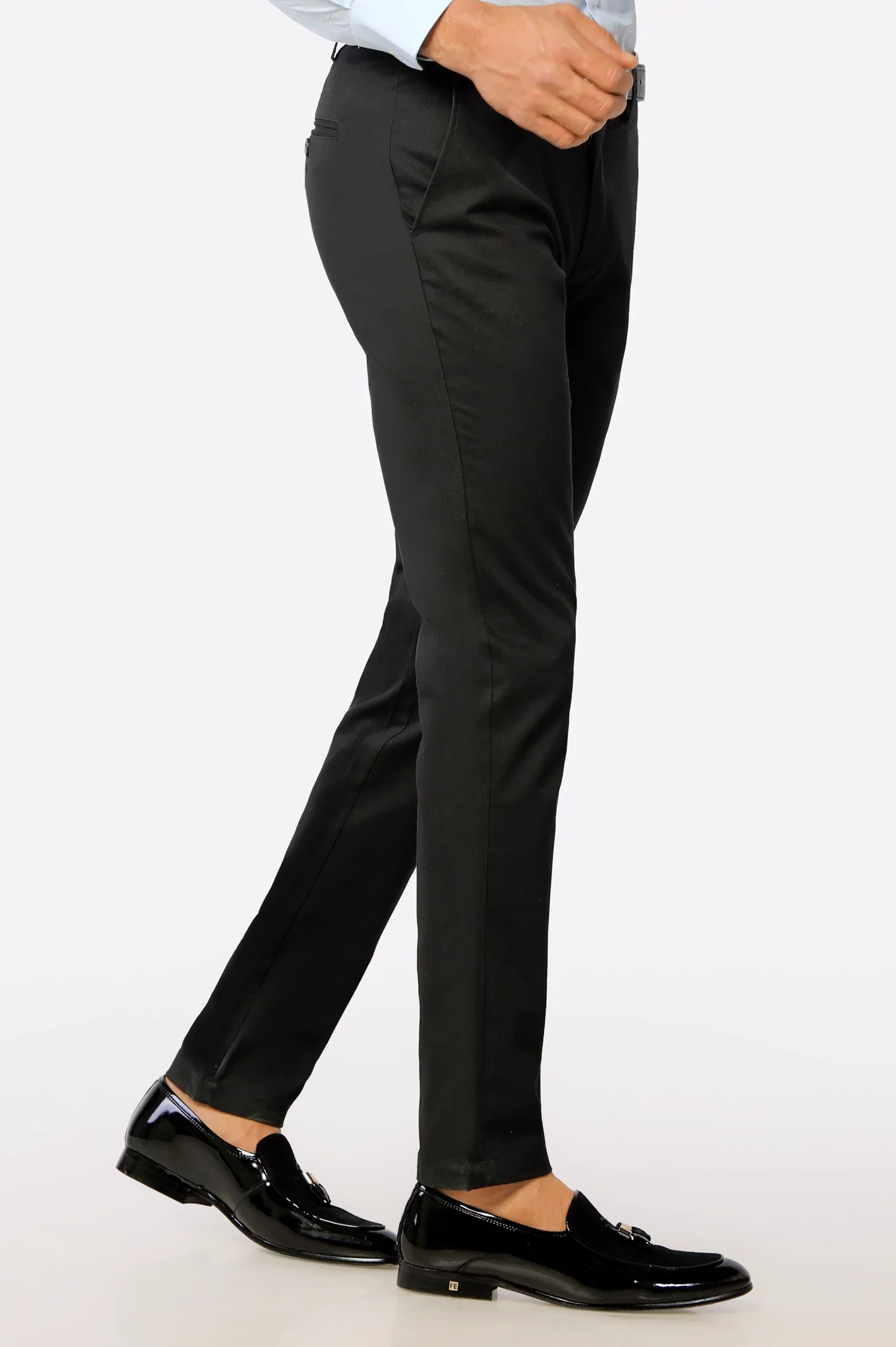 Black Smart Fit Cotton Chino - Image 2