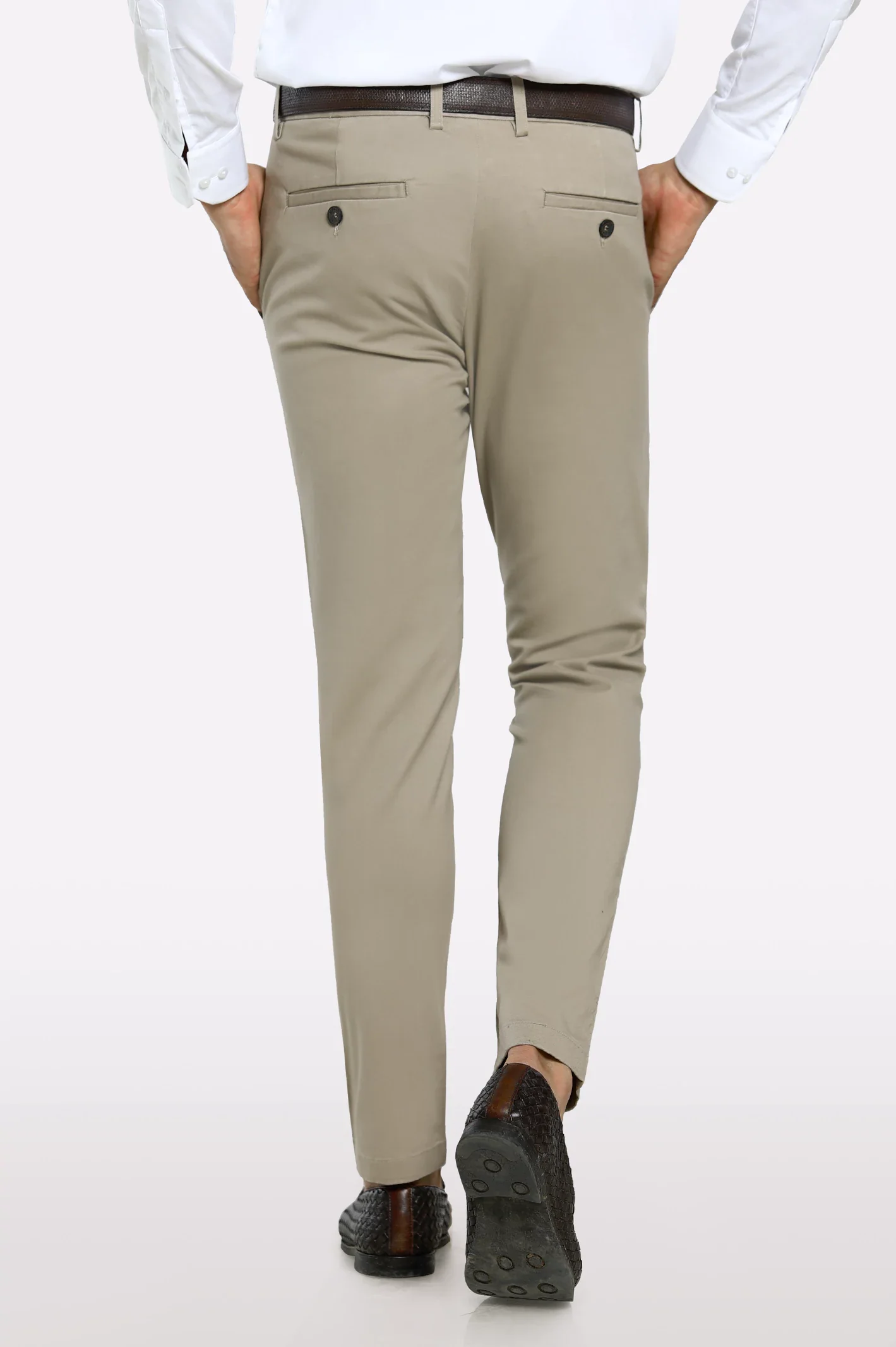 Khaki Smart Fit Cotton Chino - Image 3