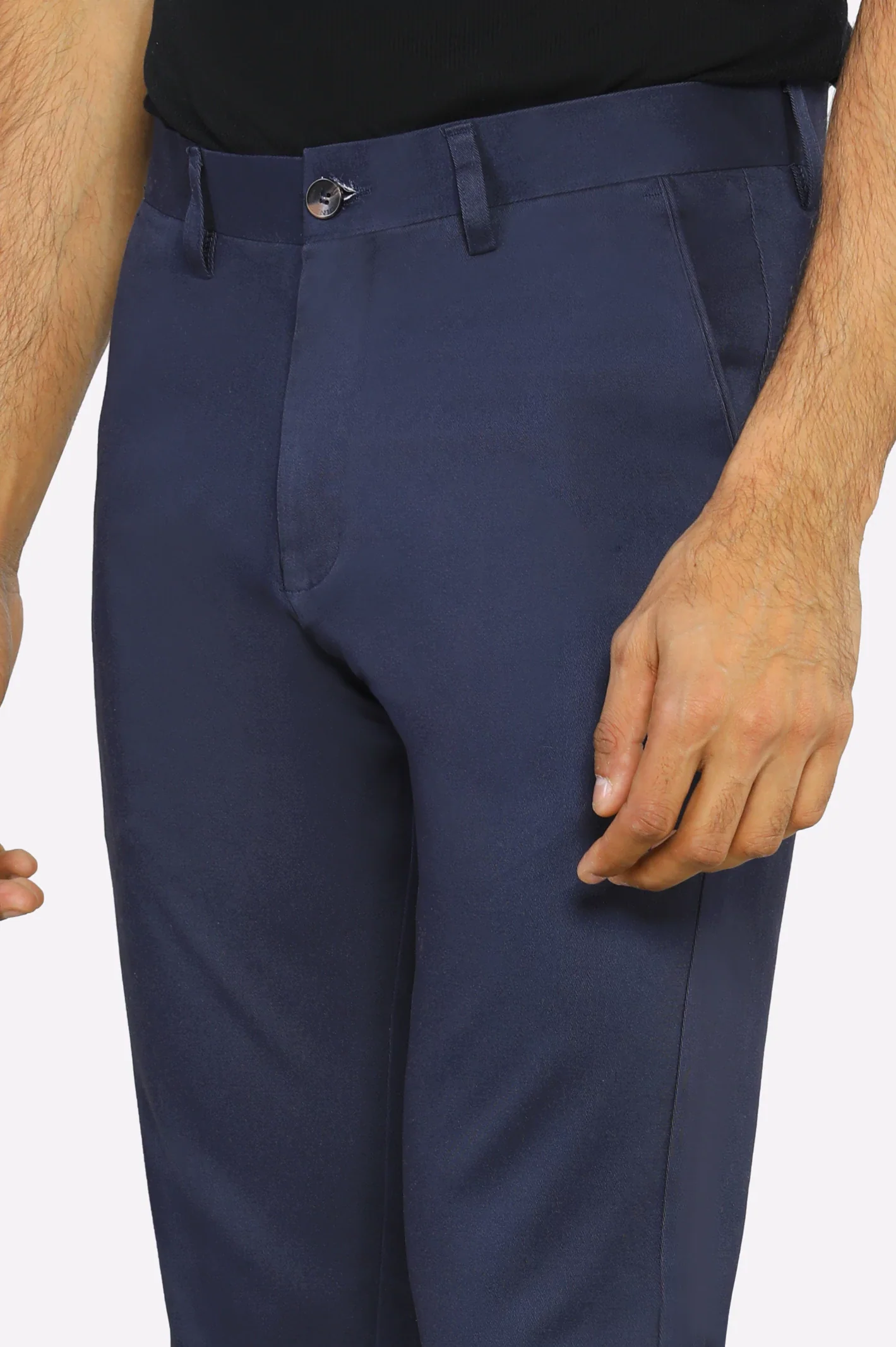 Navy Blue Smart Fit Cotton Chino - Image 2