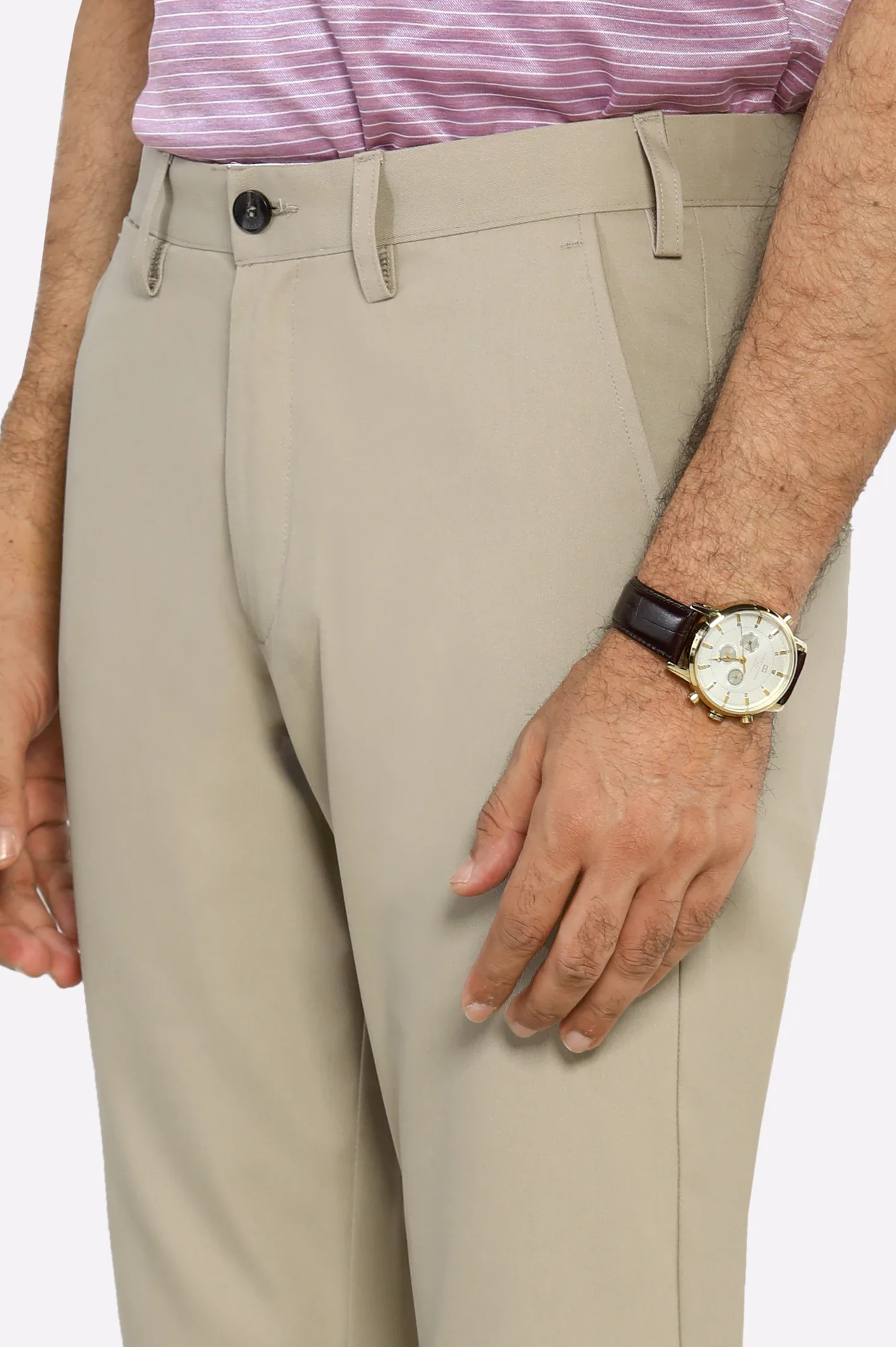 Beige Smart Fit Cotton Chino - Image 2