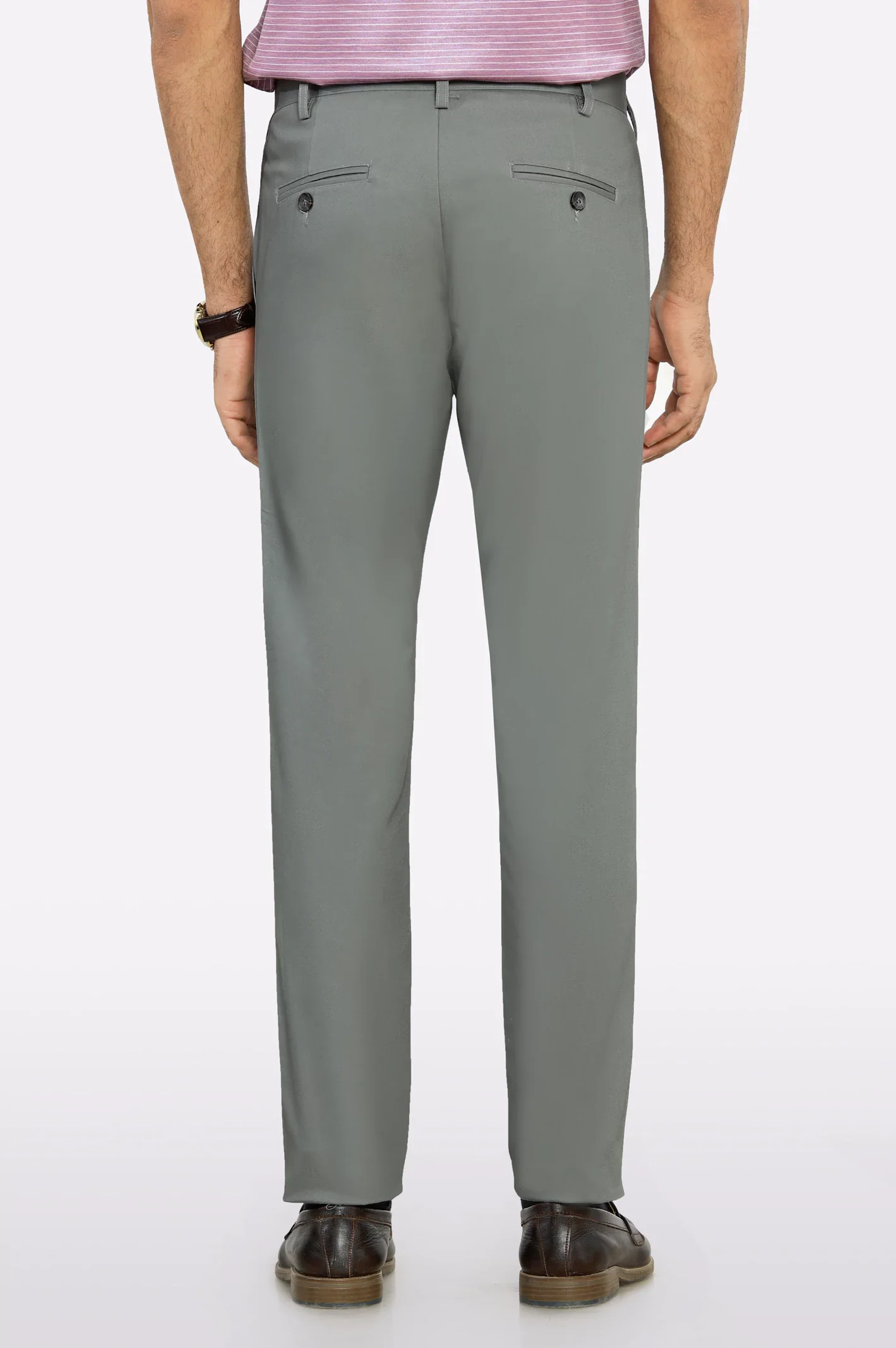 Charcoal Smart Fit Cotton Chino - Image 3
