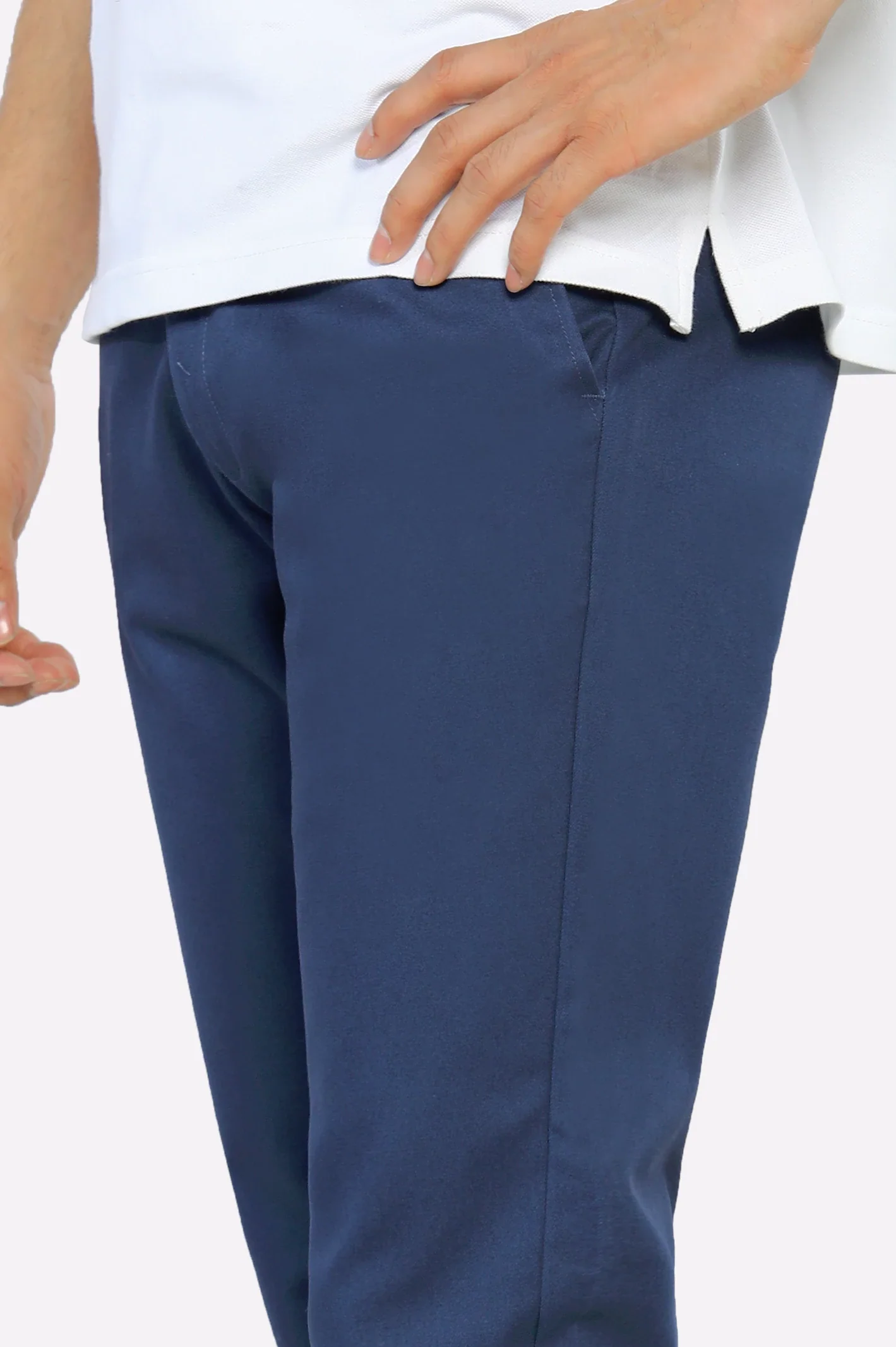Navy Smart Fit Cotton Chino - Image 2