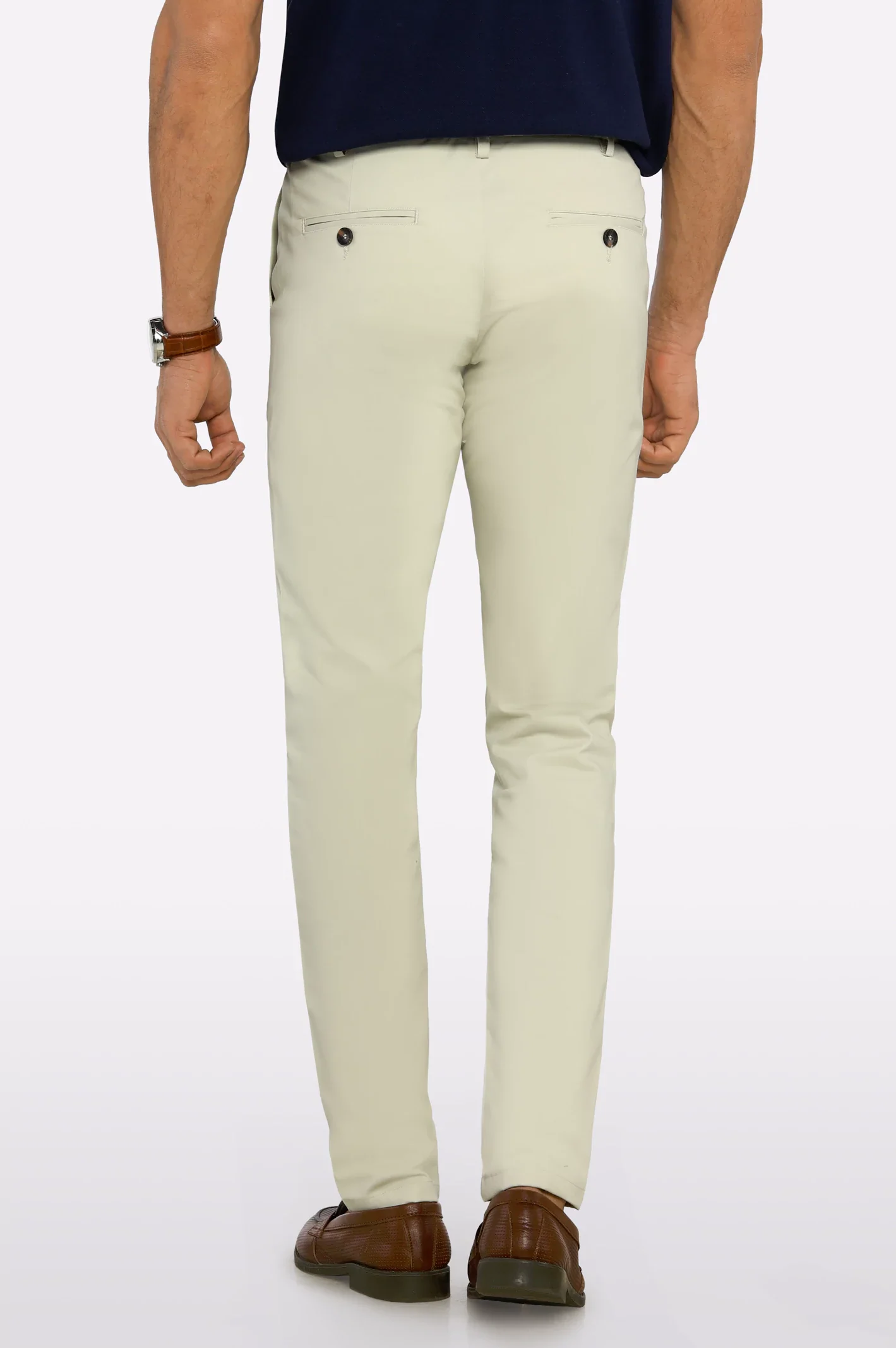Off White Smart Fit Cotton Chino - Image 3