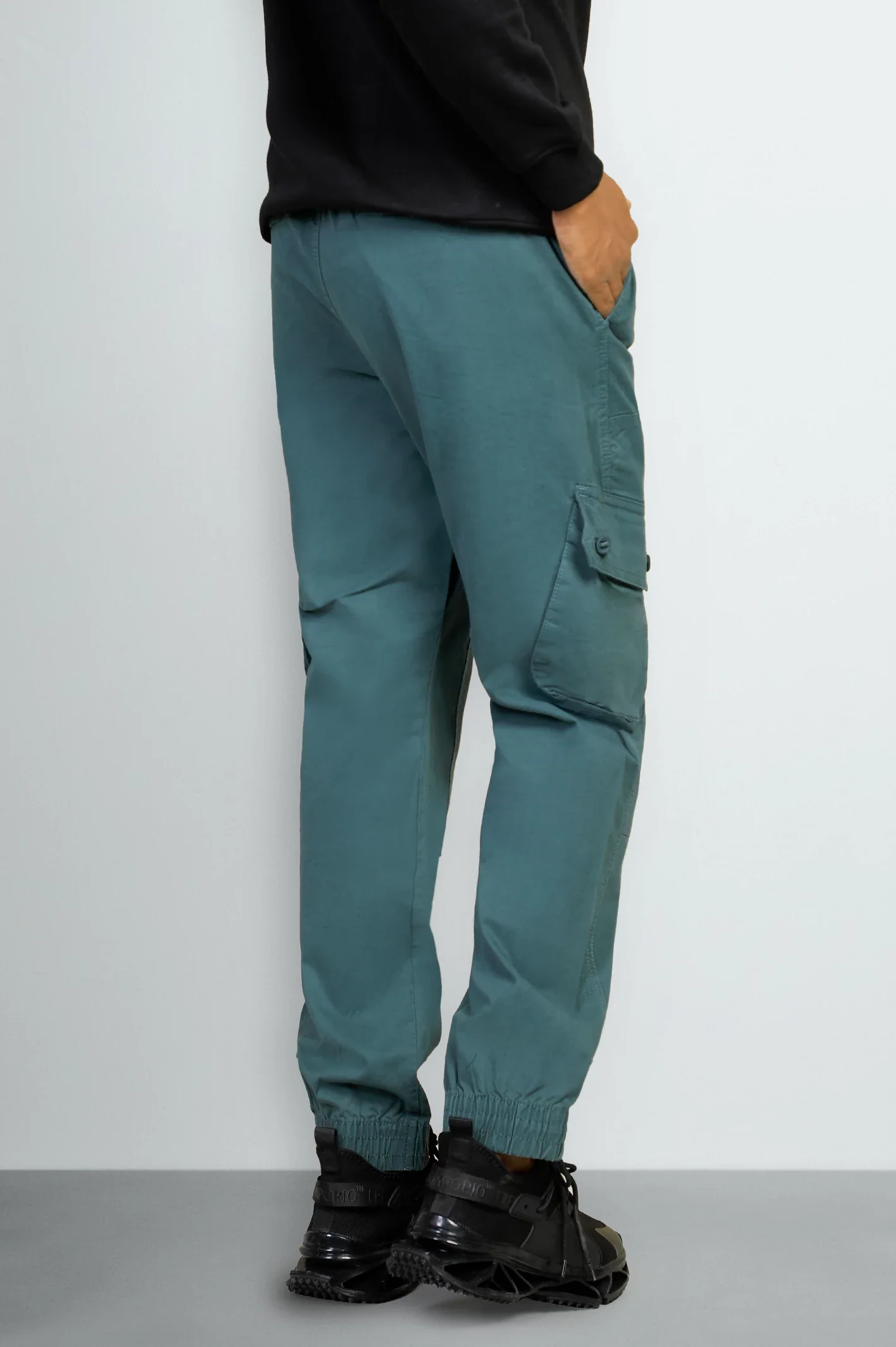 Teal Smart Fit Cargo Pants - Image 3