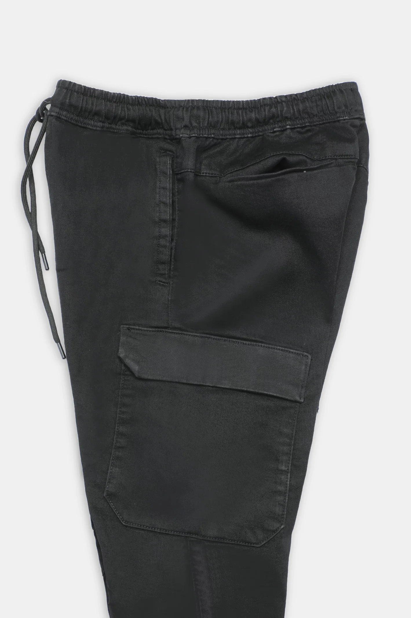 Black Smart Fit Cargo Pants - Image 3