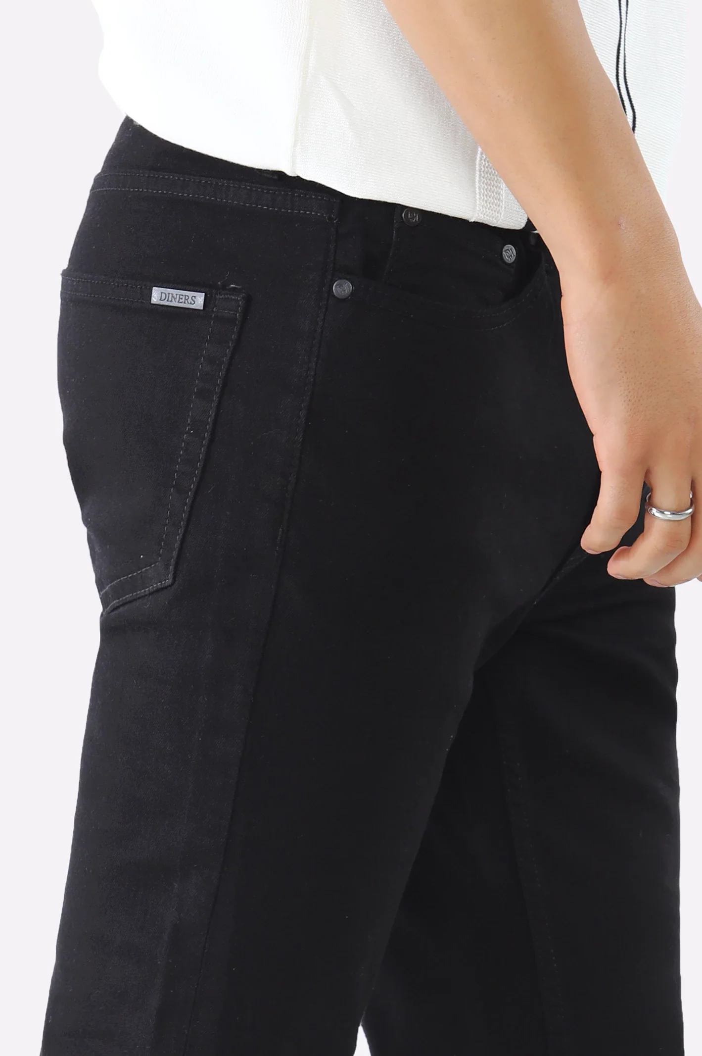 Black Slim Fit Jeans - Image 2