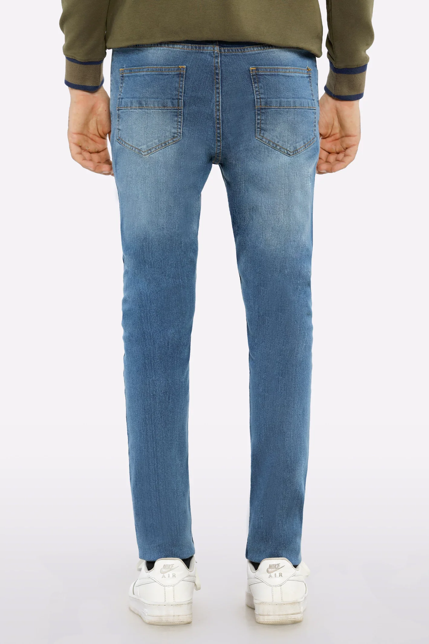 Dark Blue Slim Fit Jeans - Image 3