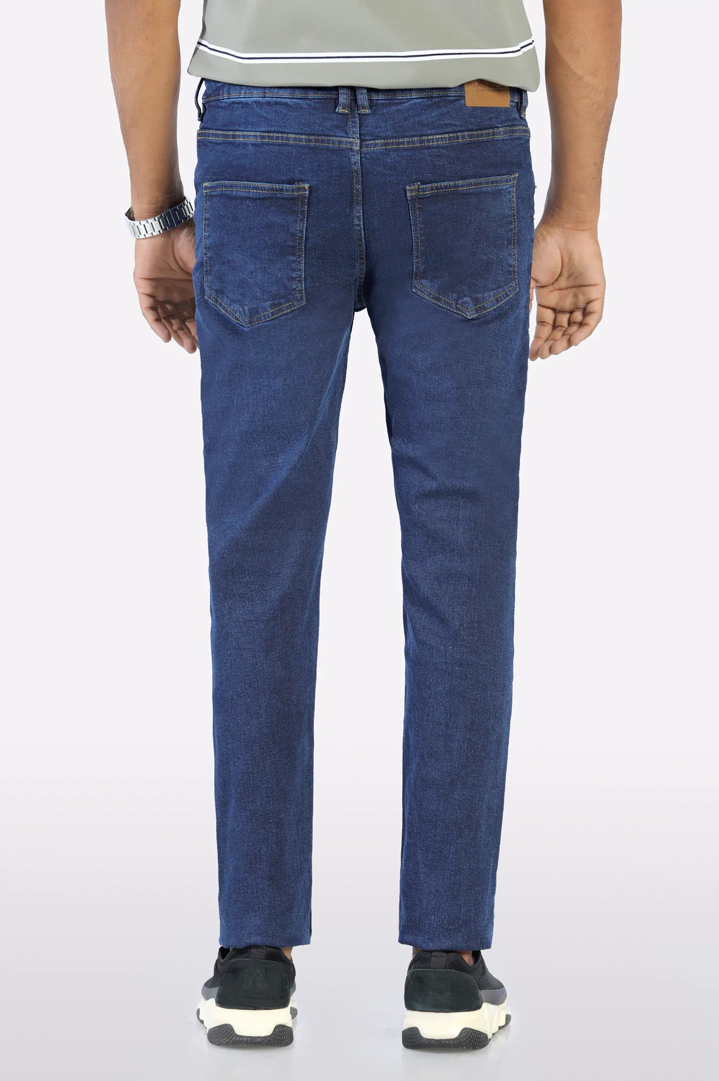 Dark Blue Slim Fit Jeans - Image 3