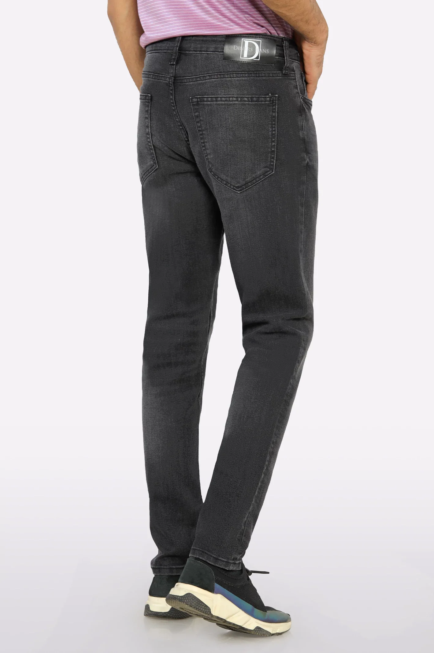 Dark Grey Modern Slim Fit Jeans - Image 3