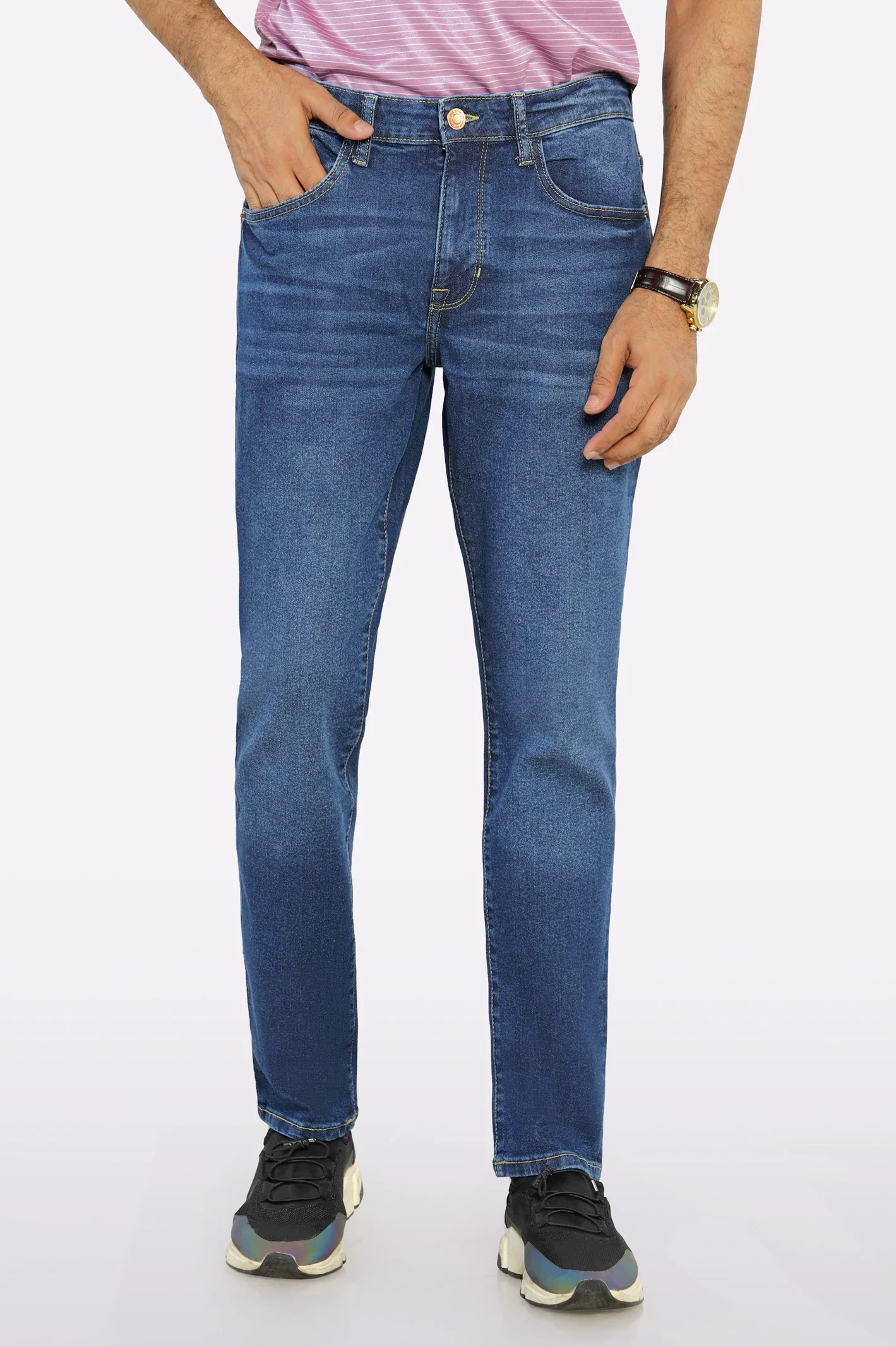 Medium Blue Modern Slim Fit Jeans