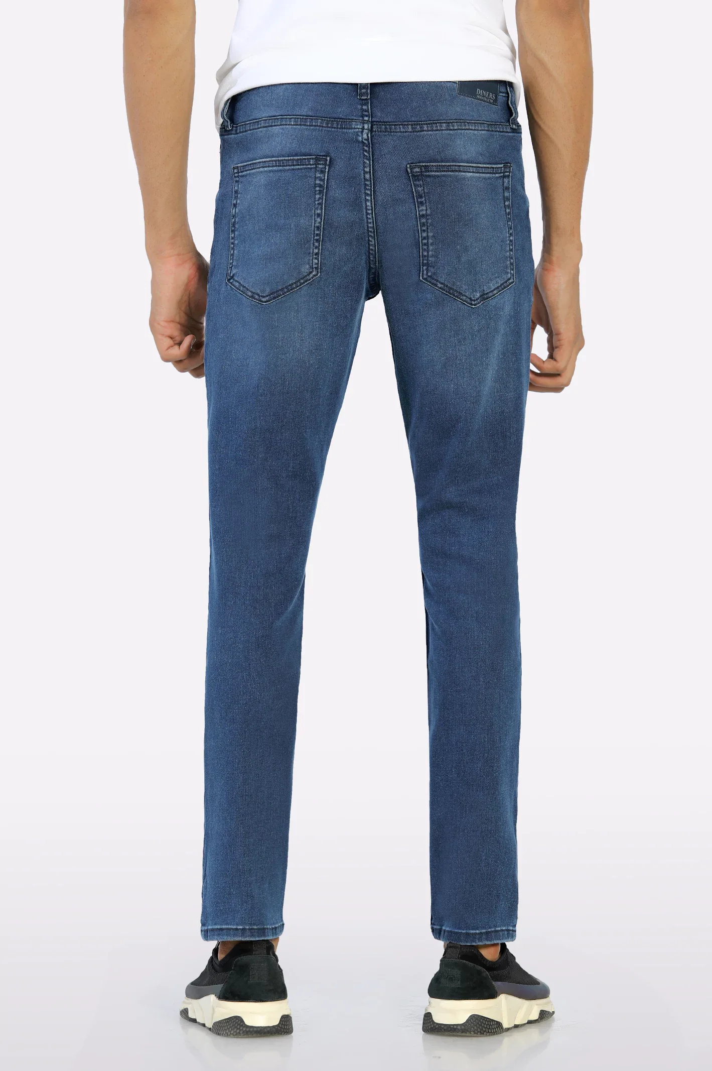 Light Blue Modern Slim Fit Jeans - Image 3