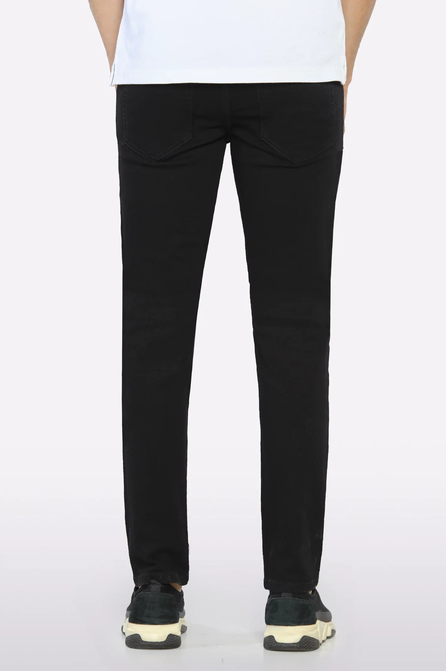 Black Tailored Fit Jeans - Image 3