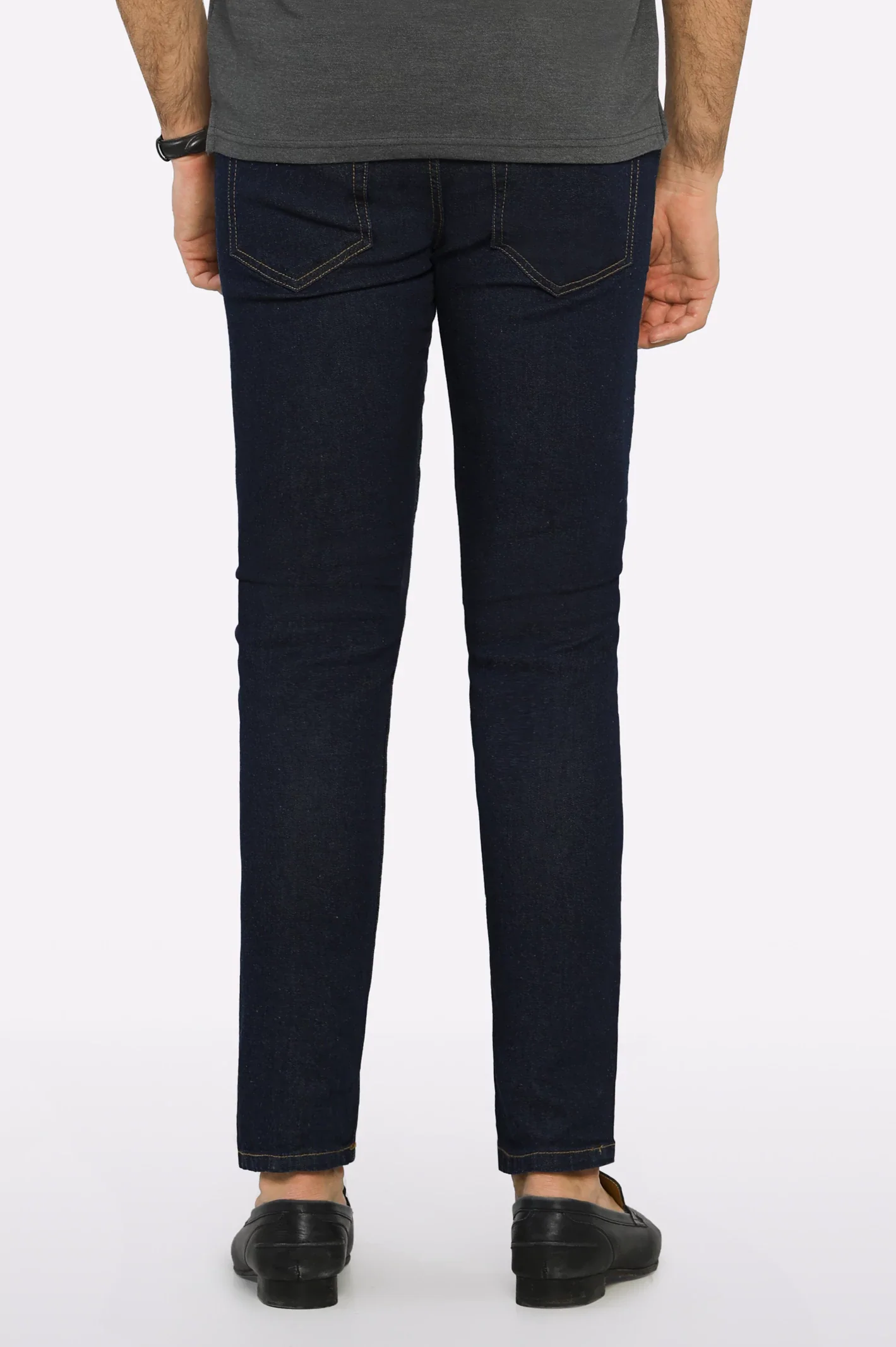 Blue Tailored Slim Fit Jeans - Image 3