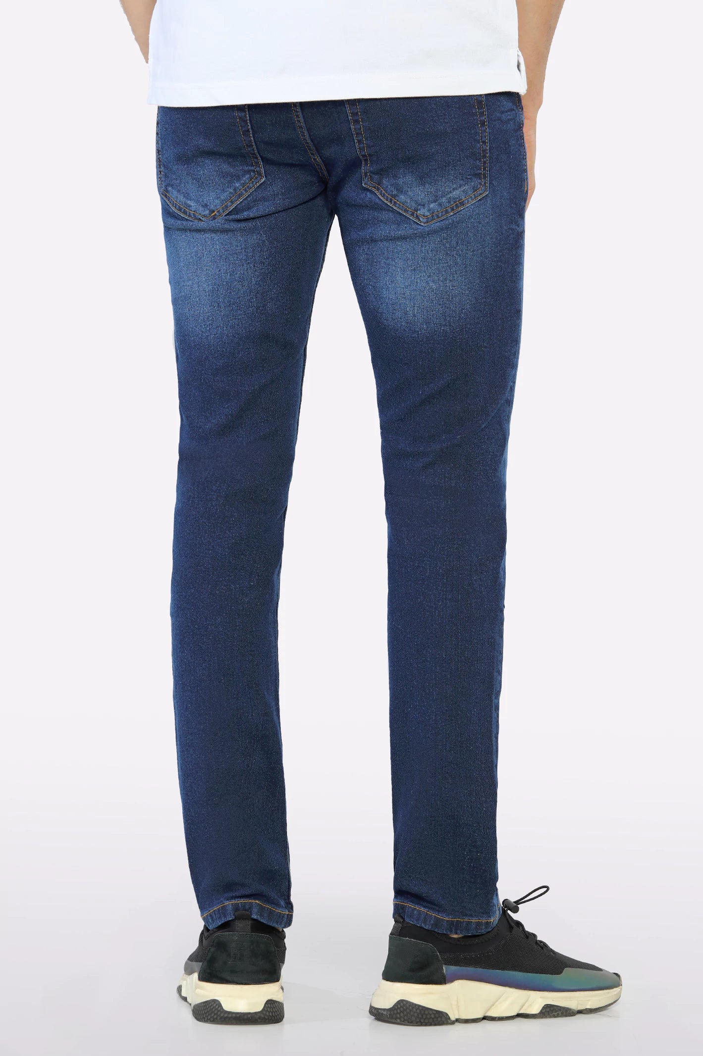 Dark Blue Tailored Fit Jeans - Image 2